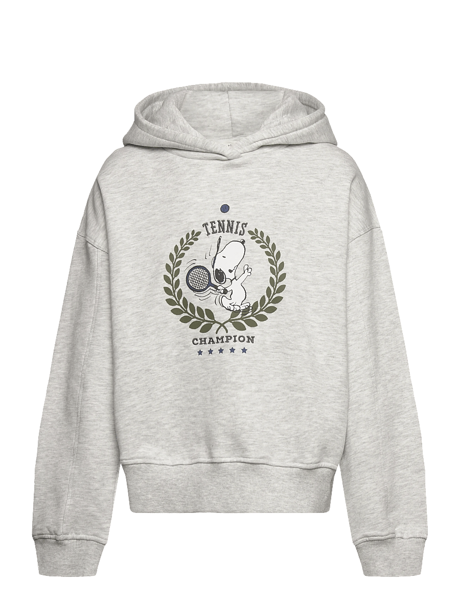 Mango - Snoopy-print sweatshirt - kapuzenpullover - lt pastel grey - 1