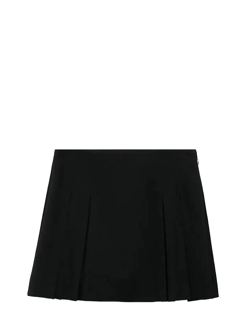 Mango - Pleated mini-skirt - faltenröcke - black - 1