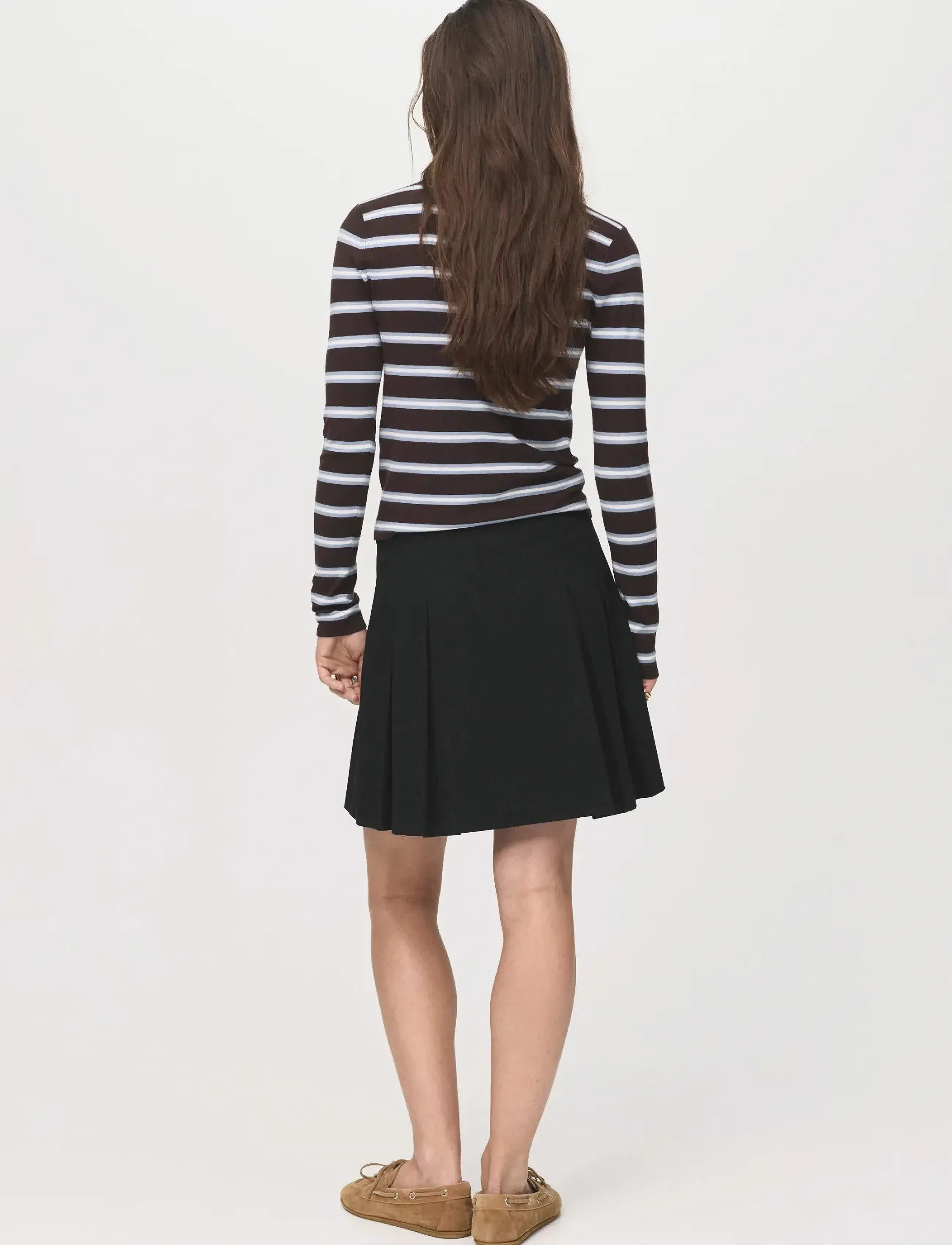 Mango - Pleated mini-skirt - plisserade kjolar - black - 2