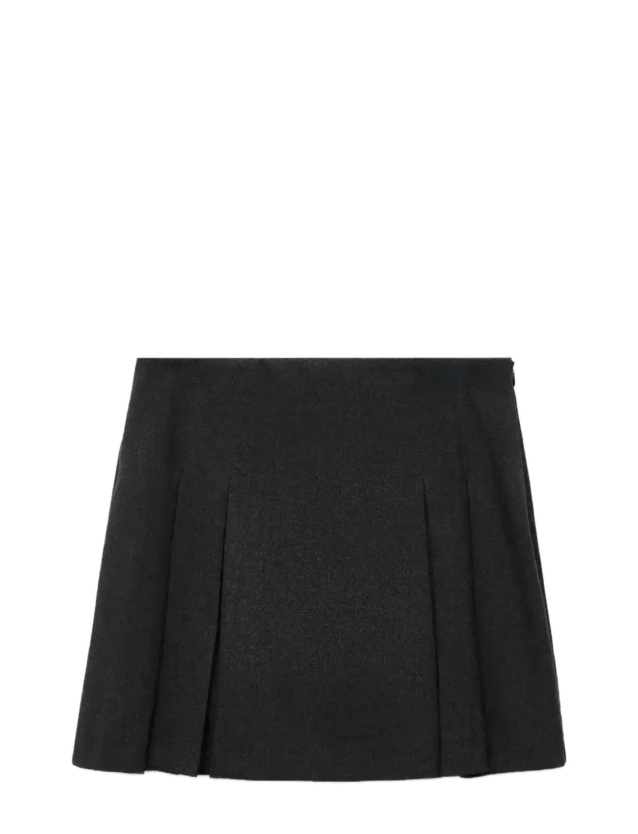 Mango Pleated mini-skirt - Röcke - GREY / black