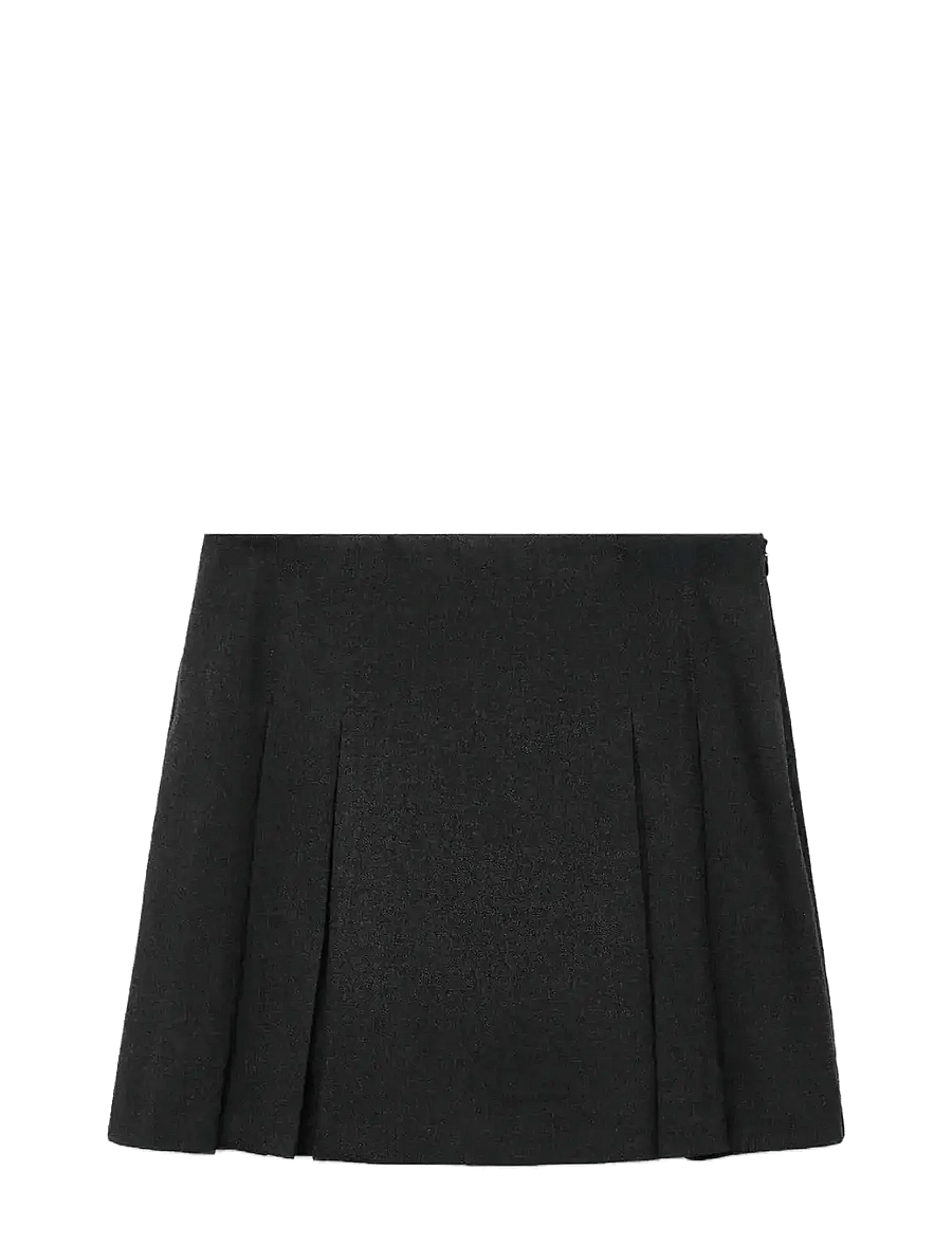 Mango - Pleated mini-skirt - plisserede nederdele - grey - 1