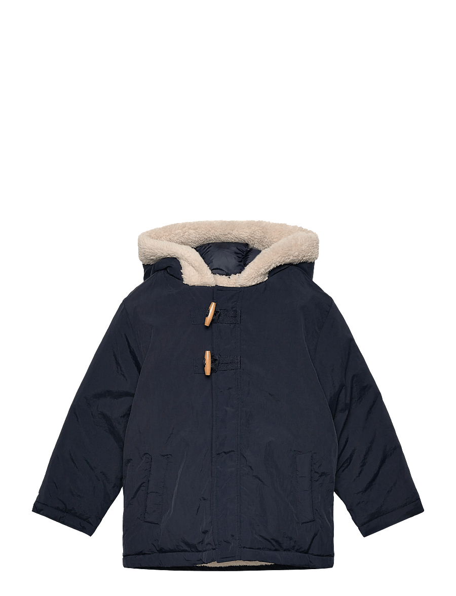 Mango - Hooded anorak with buttons - anoraker - navy - 0
