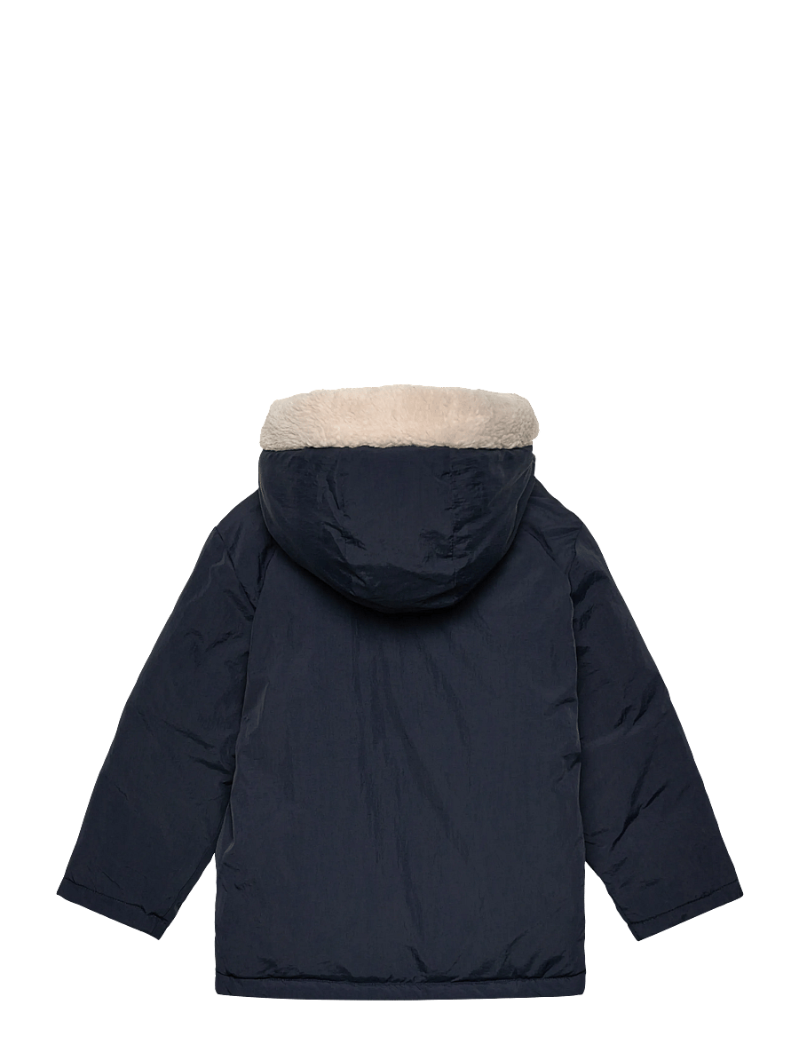 Mango - Hooded anorak with buttons - anoraker - navy - 1