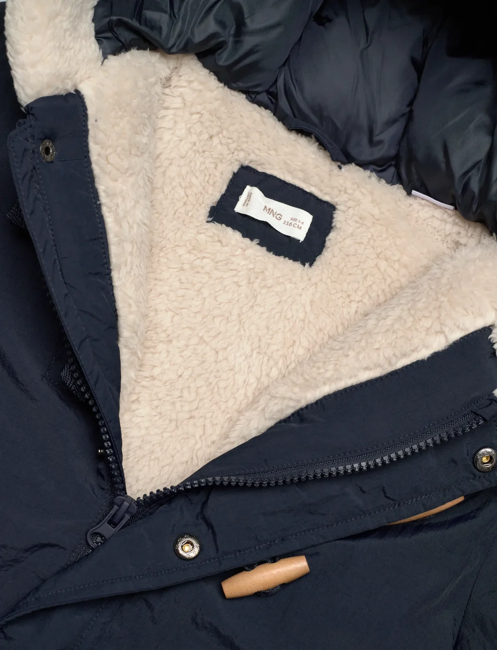 Mango - Hooded anorak with buttons - anoraker - navy - 2