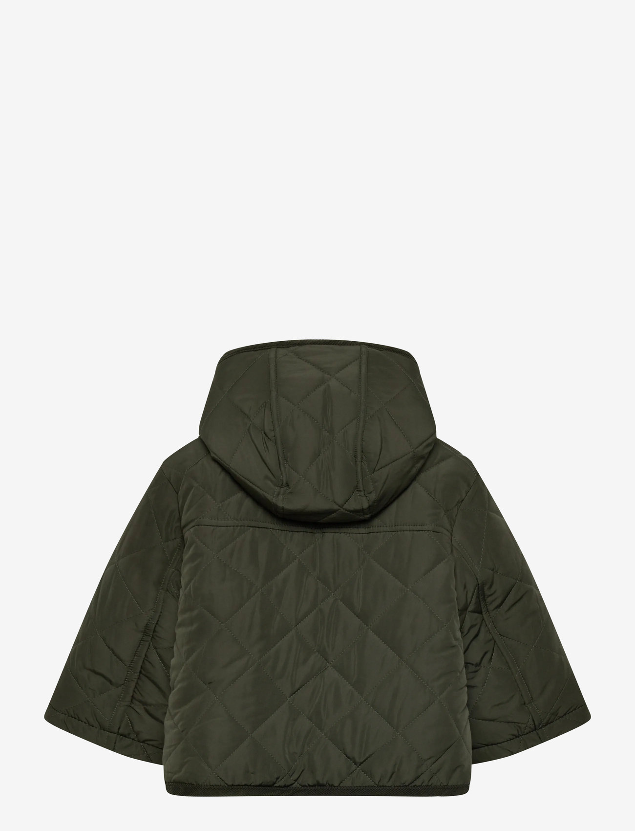 Mango - Fur-effect quilted coat - quiltede jakker - beige - khaki - 1