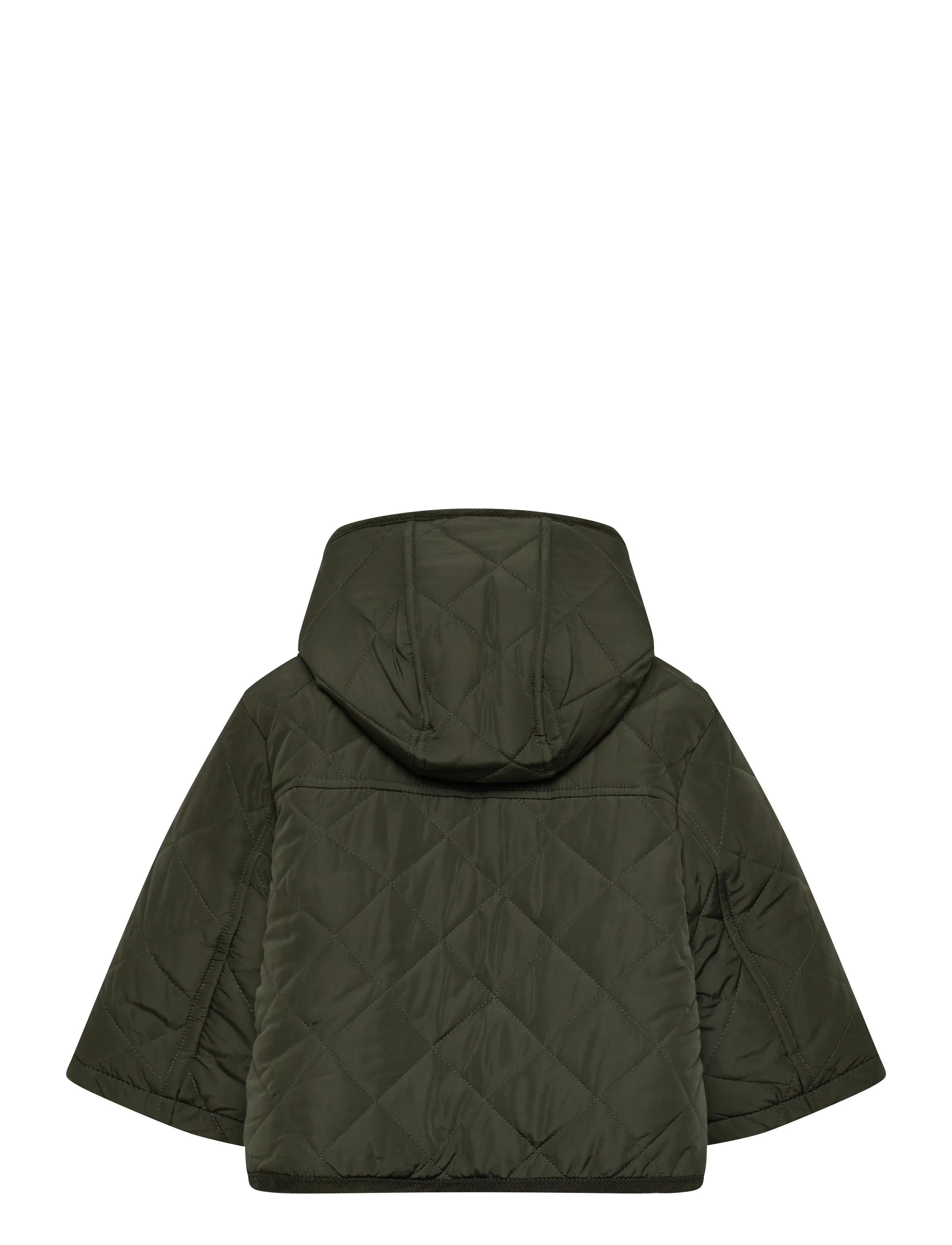 Mango - Fur-effect quilted coat - herbstjacken - beige - khaki - 1