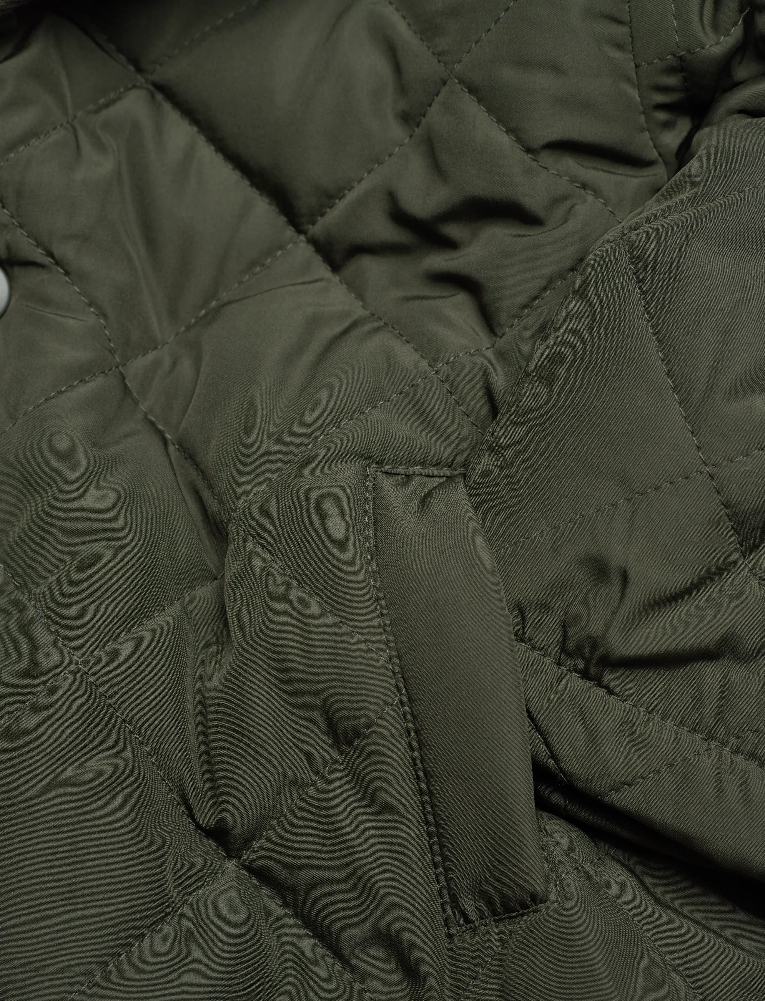 Mango - Fur-effect quilted coat - herbstjacken - beige - khaki - 3