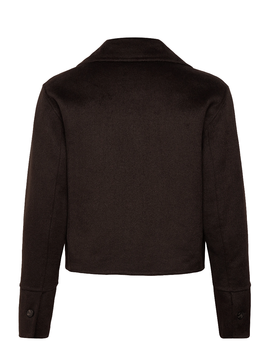 Mango - Wool jacket with buttons - ulljackor - medium brown - 2