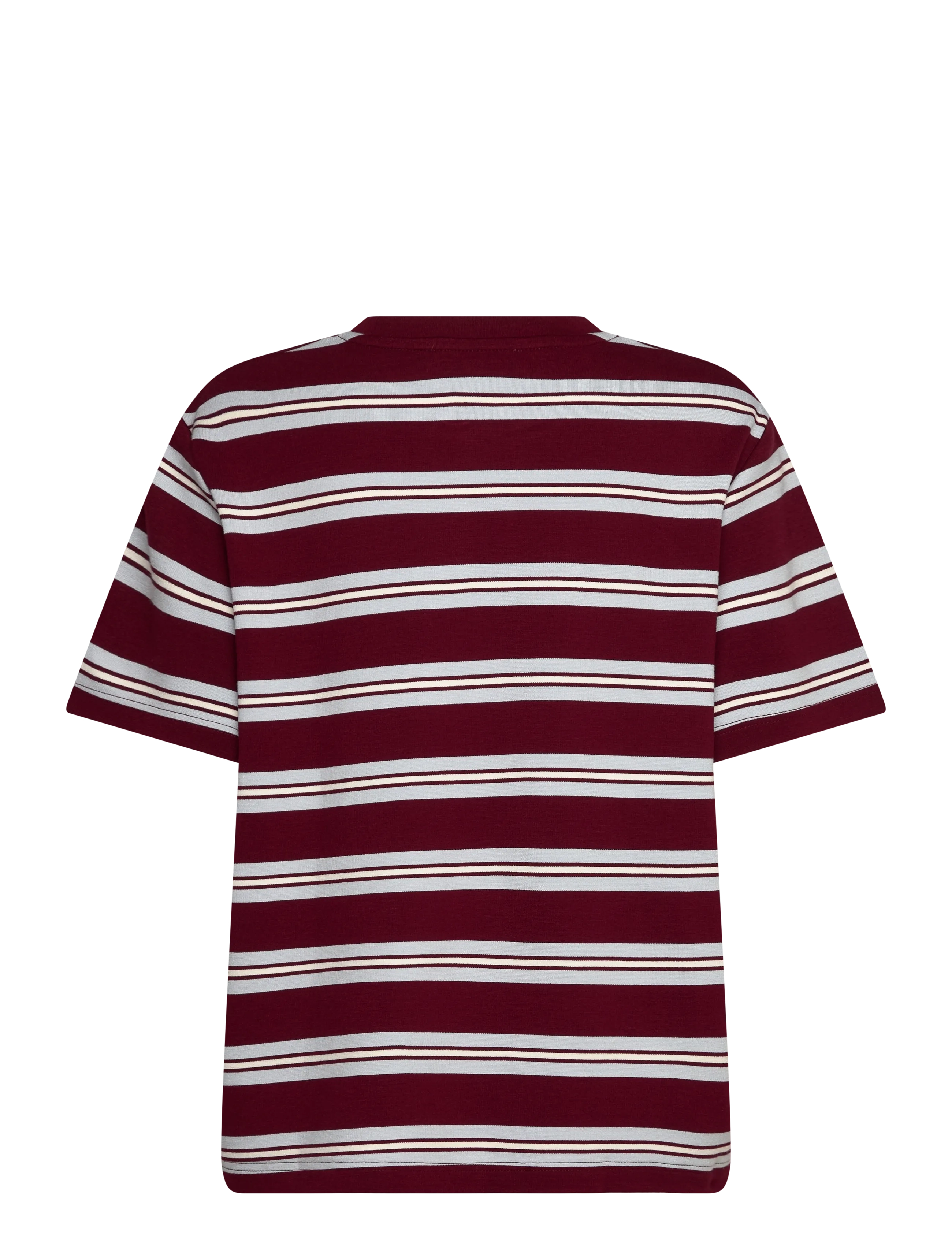 Mango - Striped short-sleeved t-shirt - laagste prijzen - dark red - 2