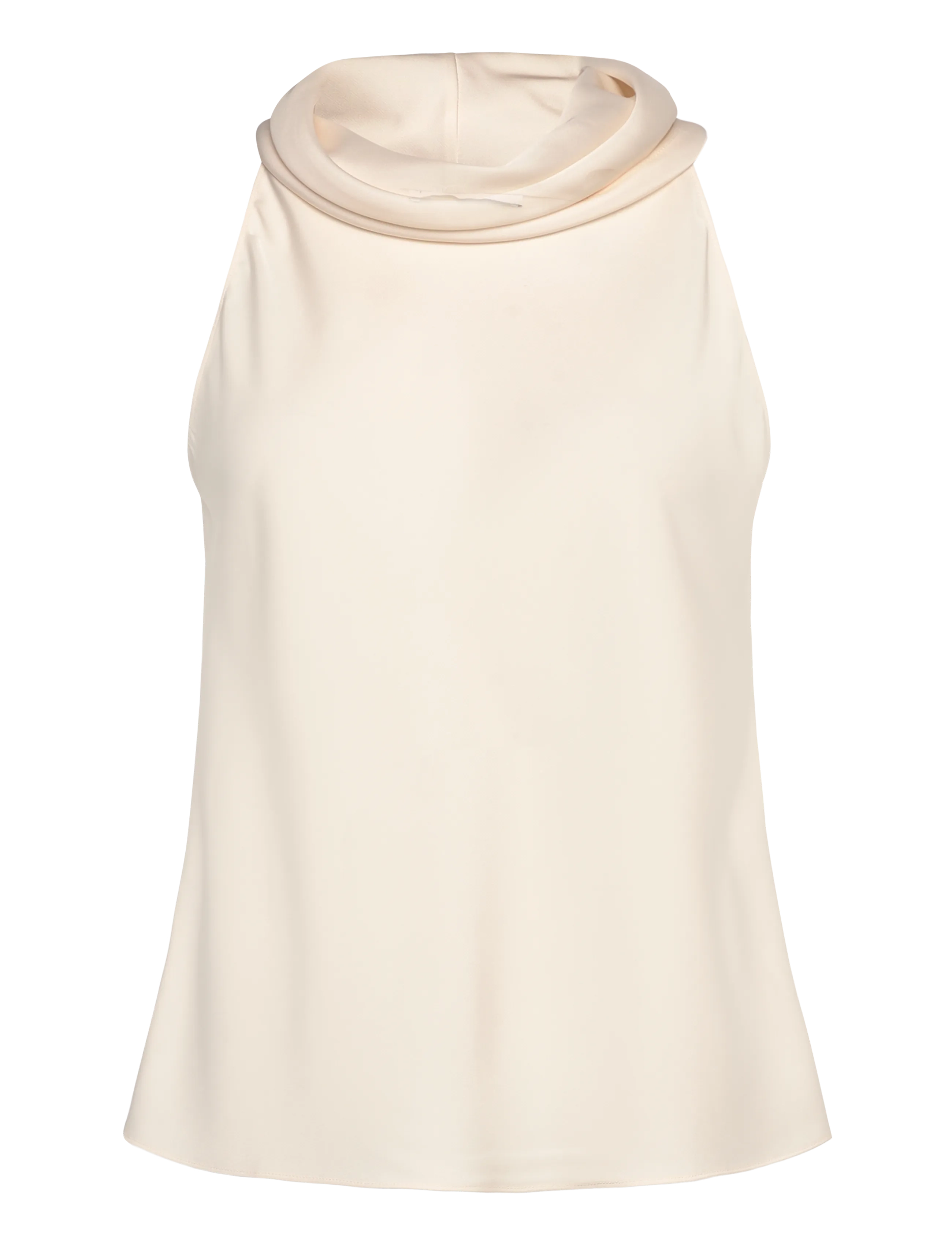 MANGO Draped Neck Bluse Cream - L - Damen