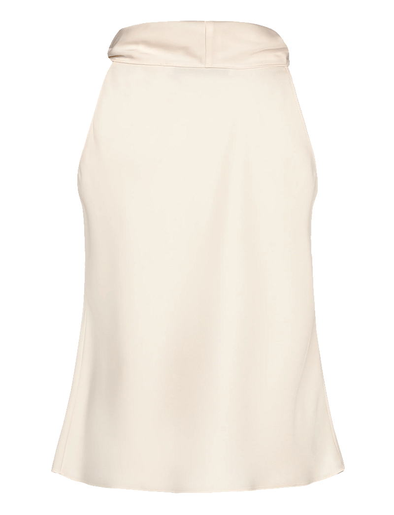Mango - Draped neck blouse - tanktops - light beige - 1