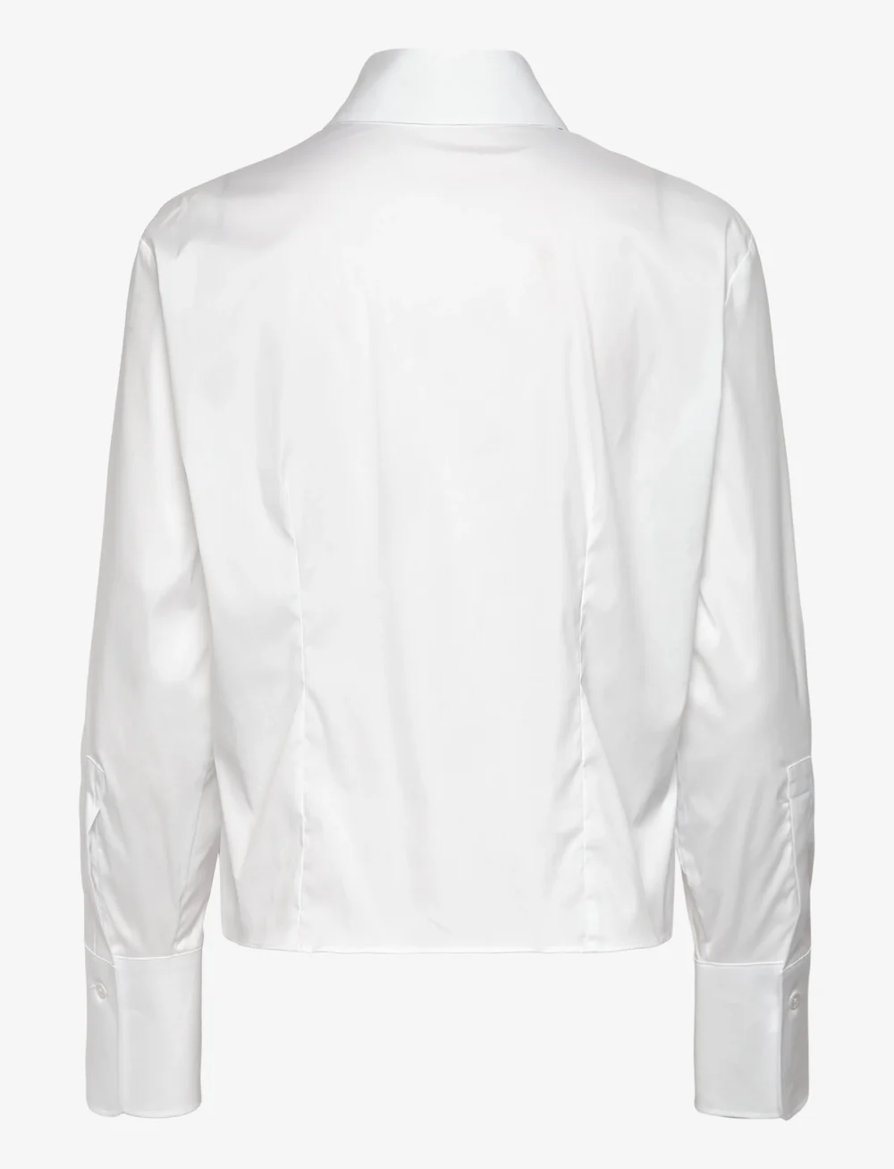 Mango - Slim-fit poplin shirt - langærmede skjorter - white - 1