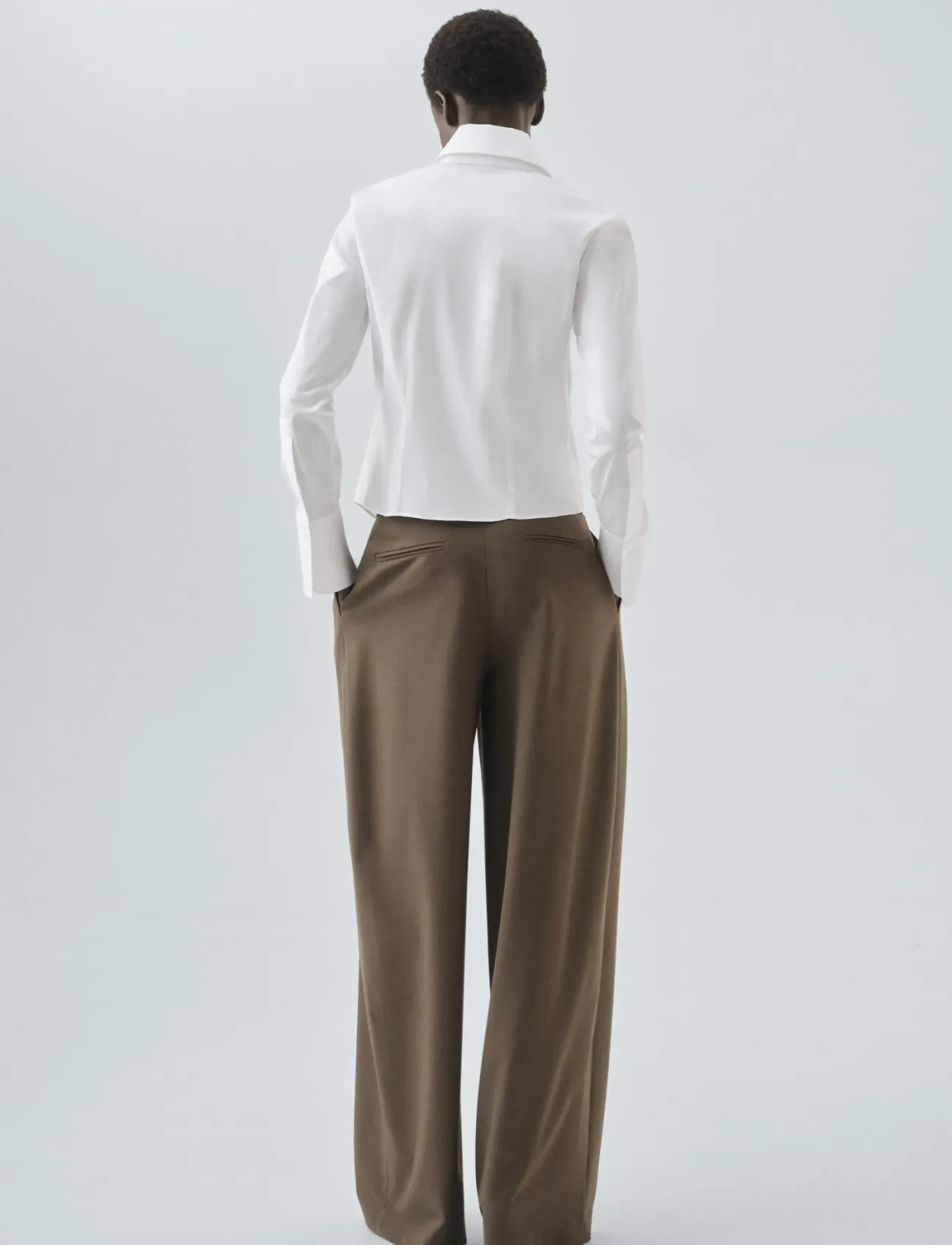 Mango - Slim-fit poplin shirt - white - 3