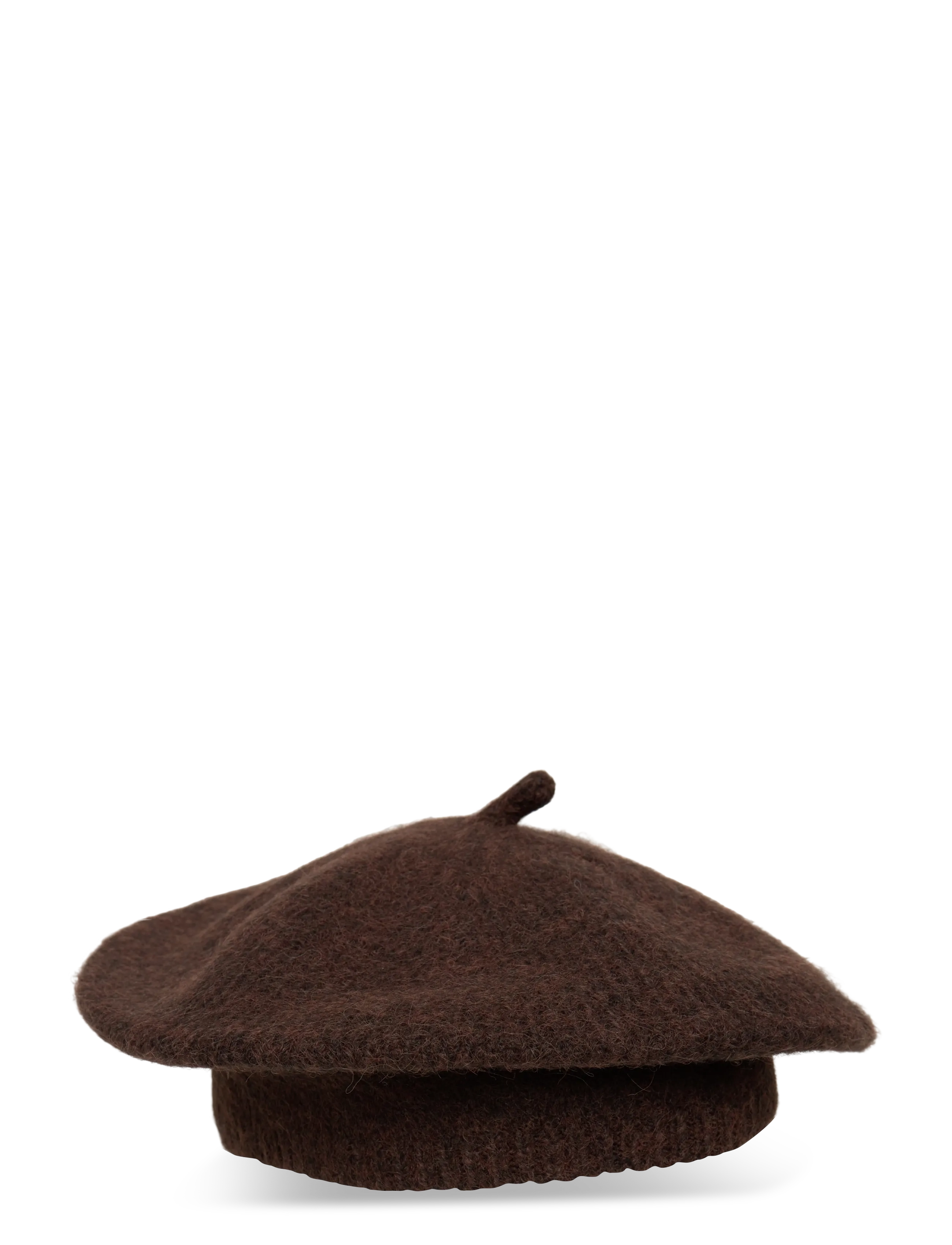 Mango Striped beret - Mango - DARK BROWN / brown