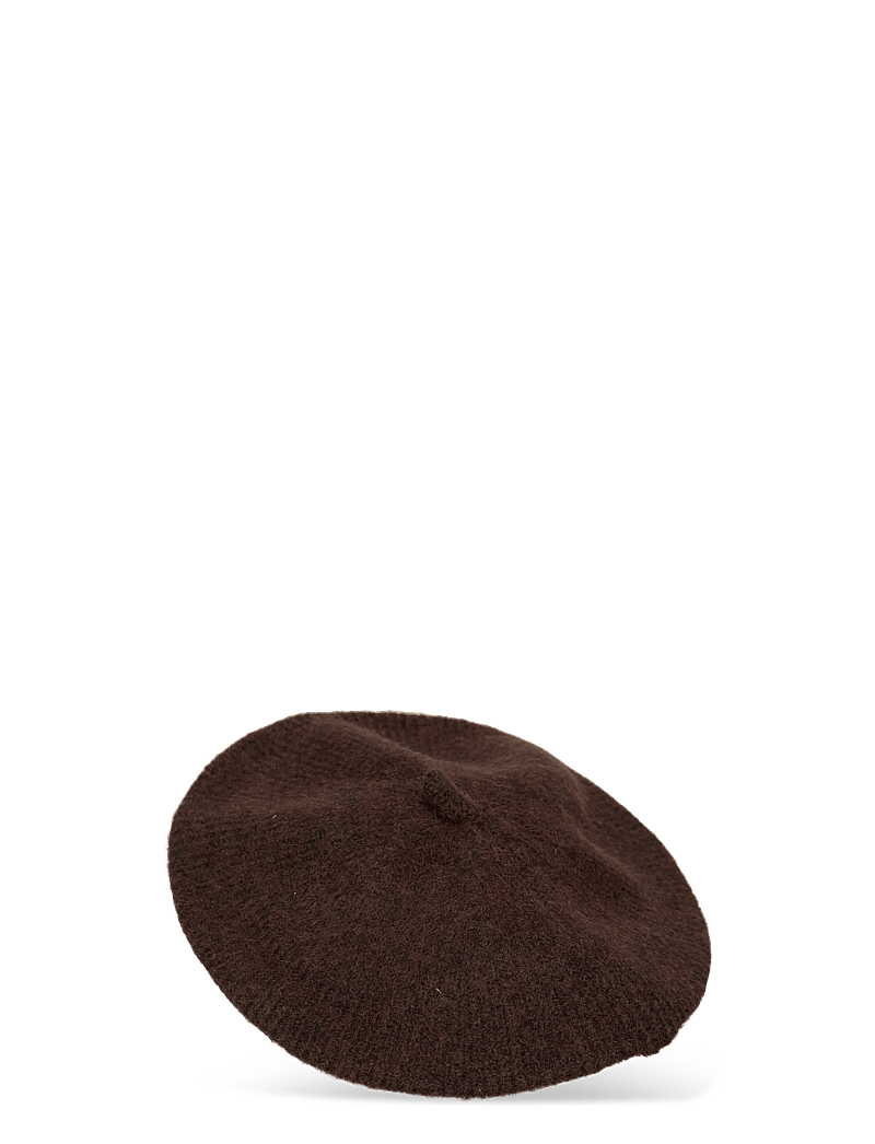 Mango - Striped beret - hattar - dark brown - 1