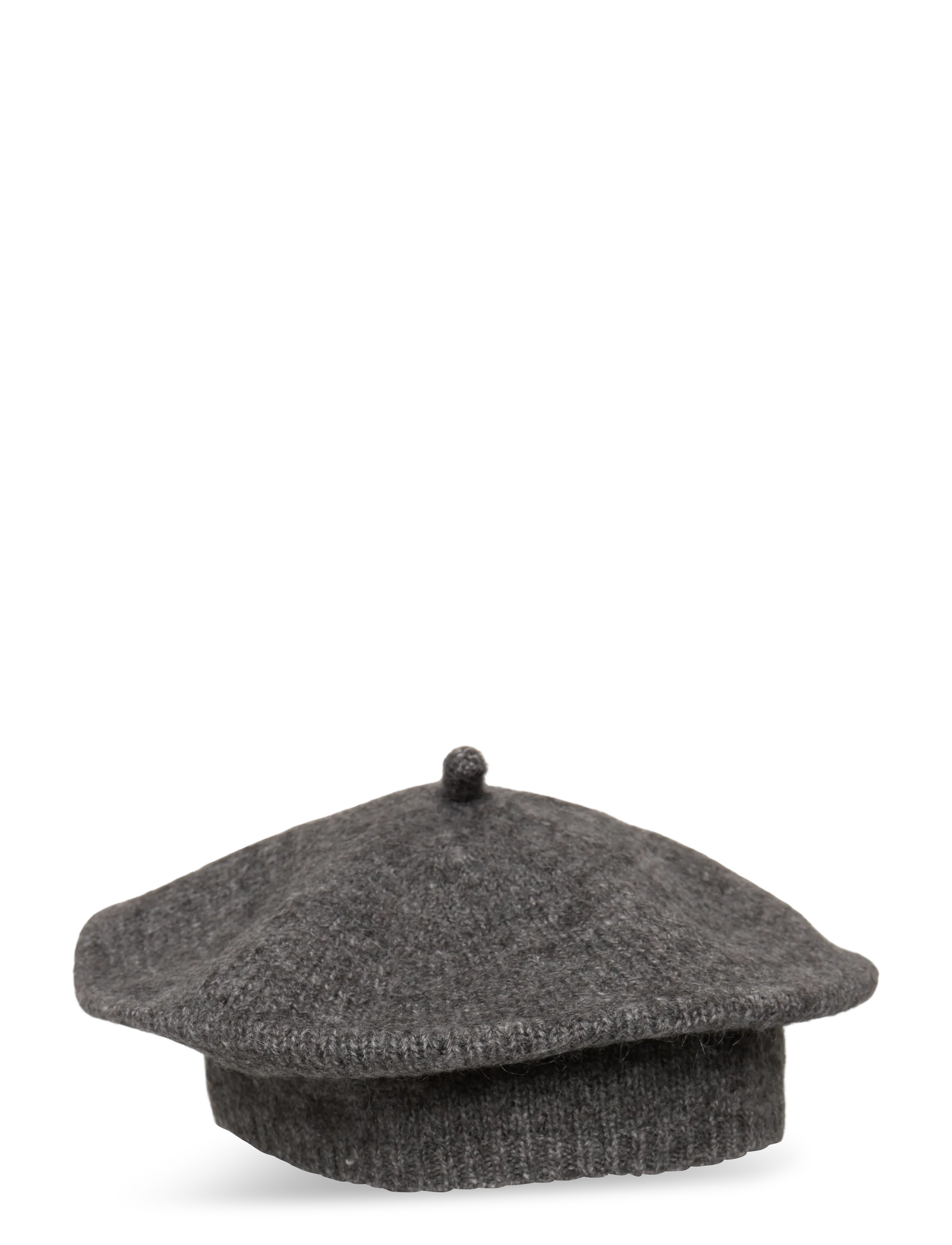 Striped beret - MEDIUM GREY