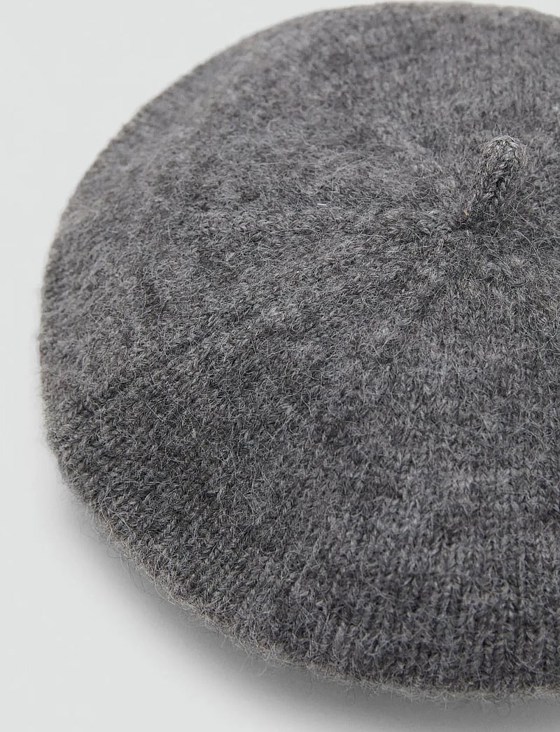 Mango - Striped beret - hatte - medium grey - 0