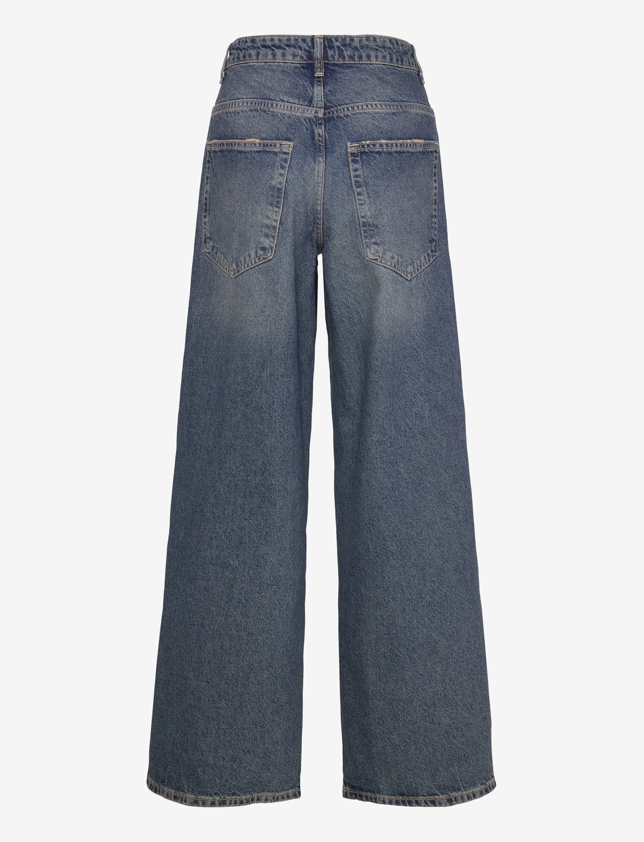 Mango - Straight-leg jeans with eyelets - straight jeans - open blue - 1