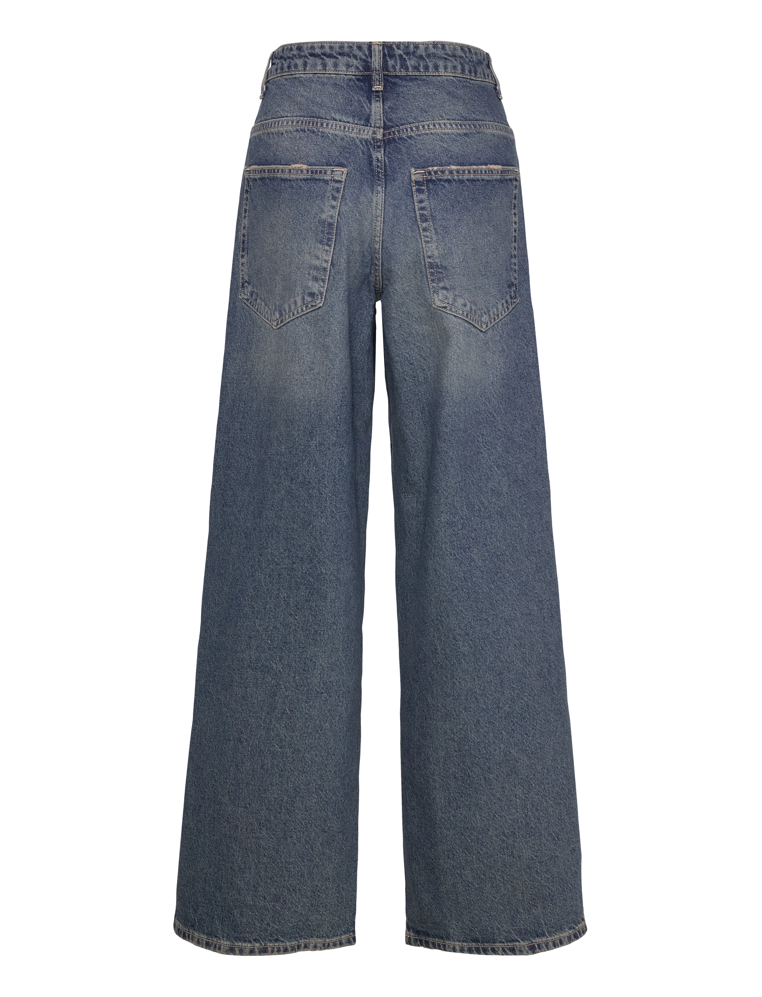 Mango - Straight-leg jeans with eyelets - straight jeans - open blue - 2