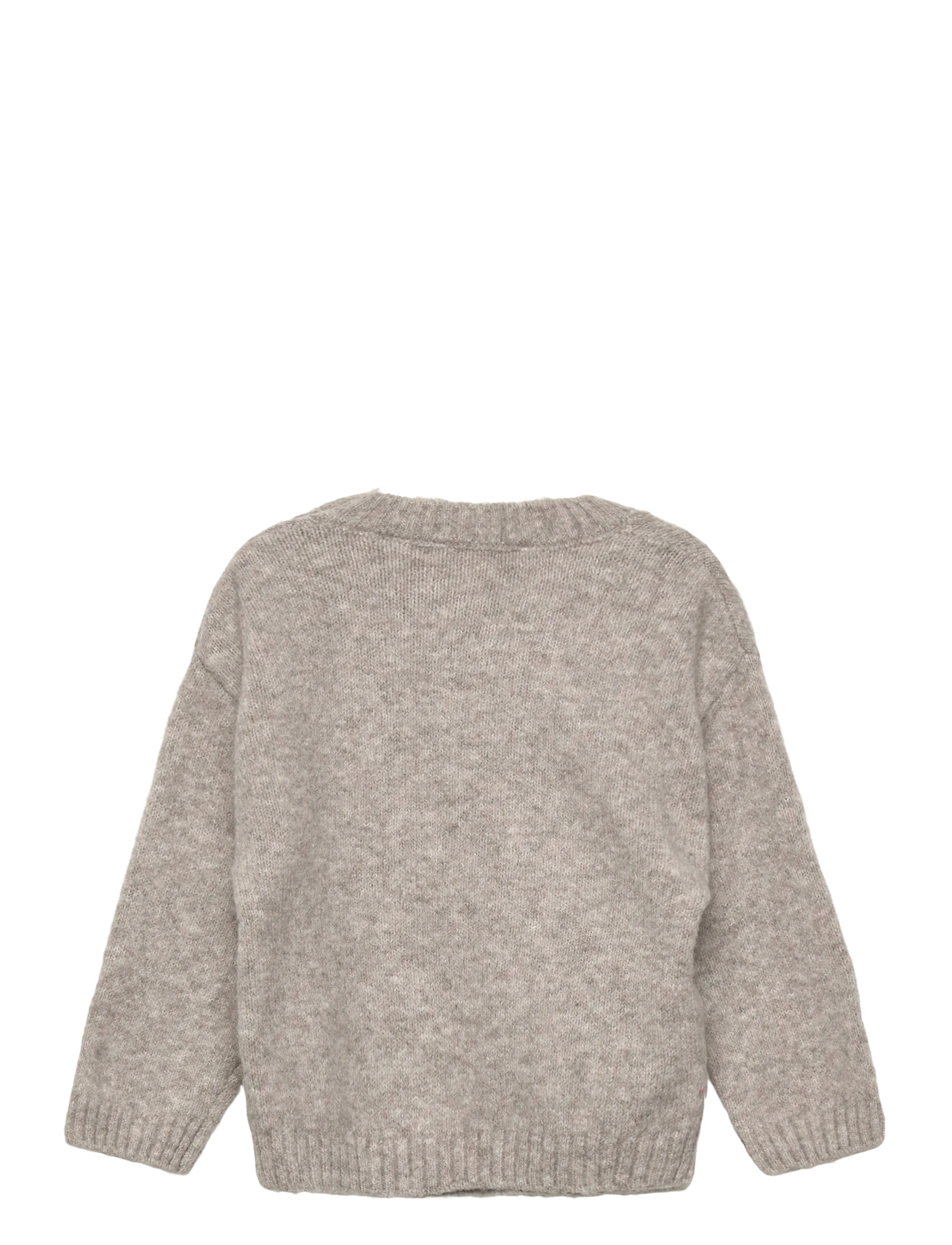 Mango - Knitted sweater with bear detail - pullover - lt pastel grey - 2