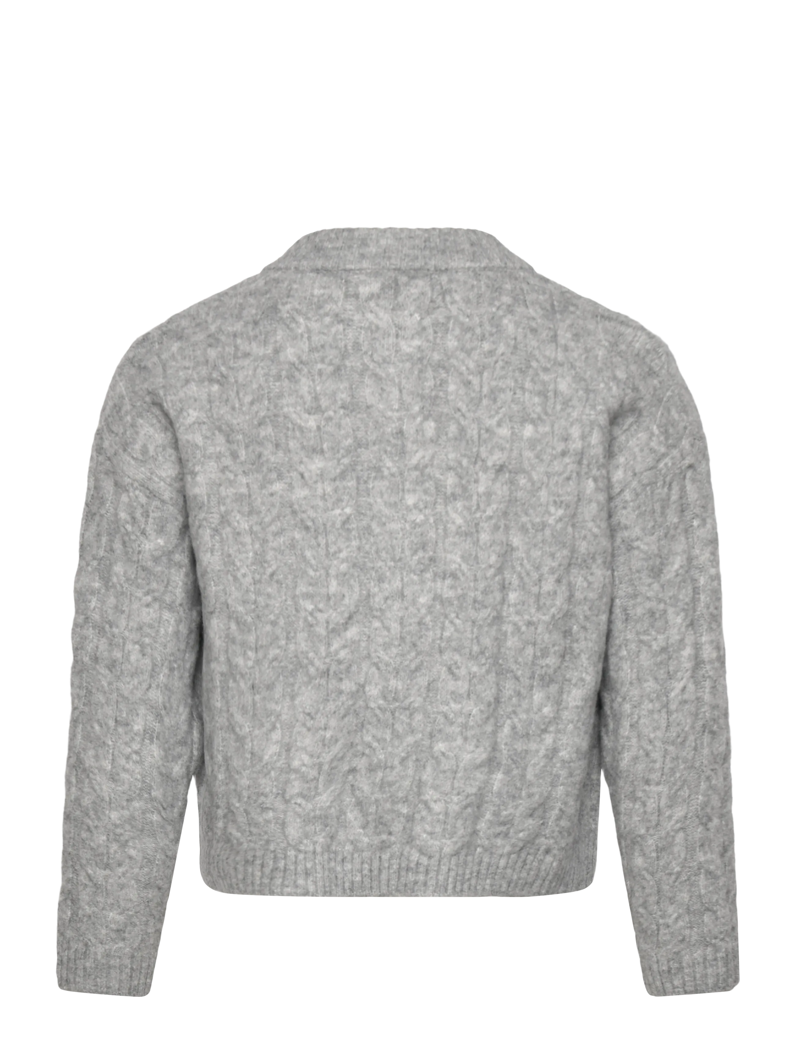 Mango - Knitted button cardigan - cardigans - medium grey - 1