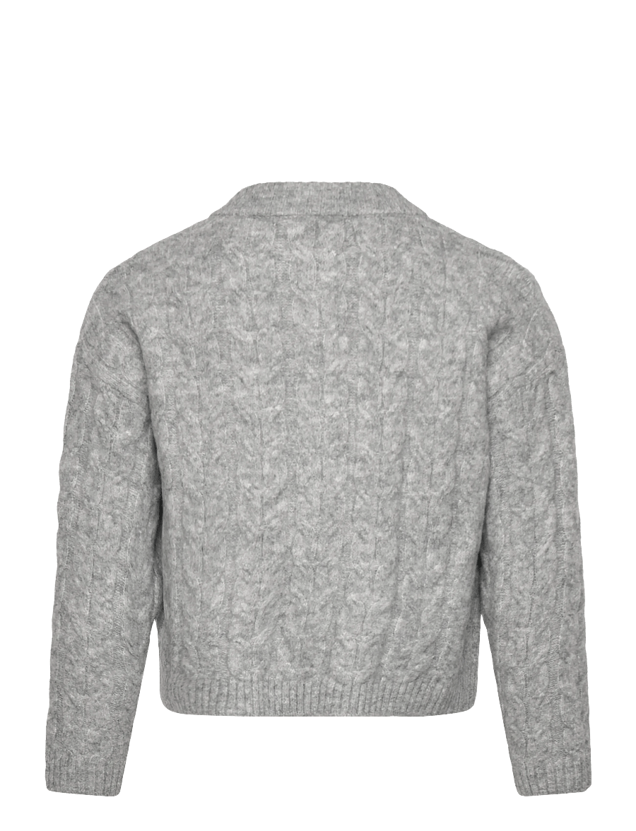 Mango - Knitted button cardigan - koftor - medium grey - 1