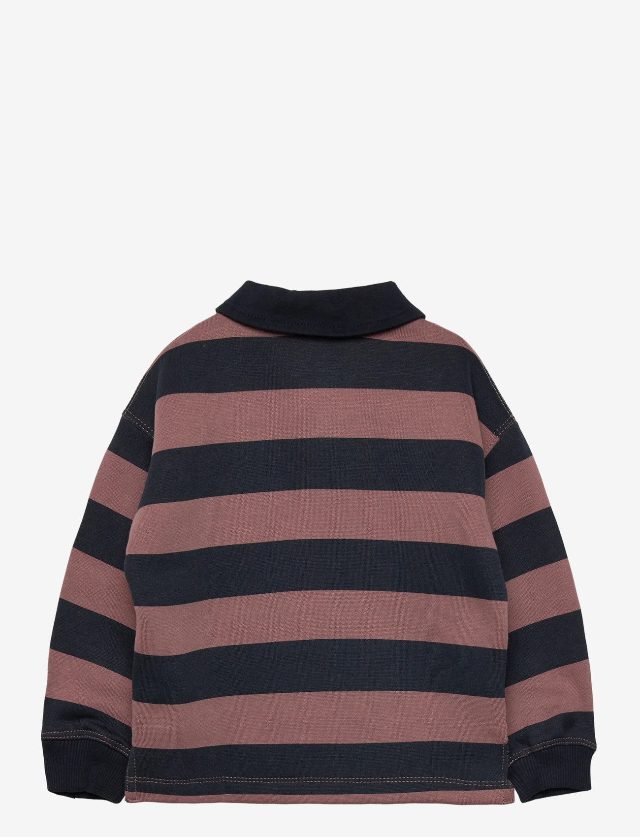 Mango - Printed polo-neck sweatshirt - langärmelig poloshirt - navy - 1