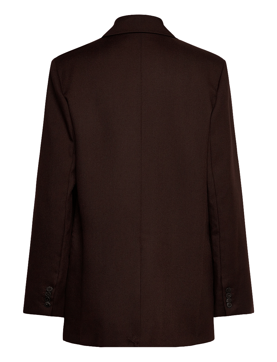 Mango - 100% wool suit jacket - brown - 2