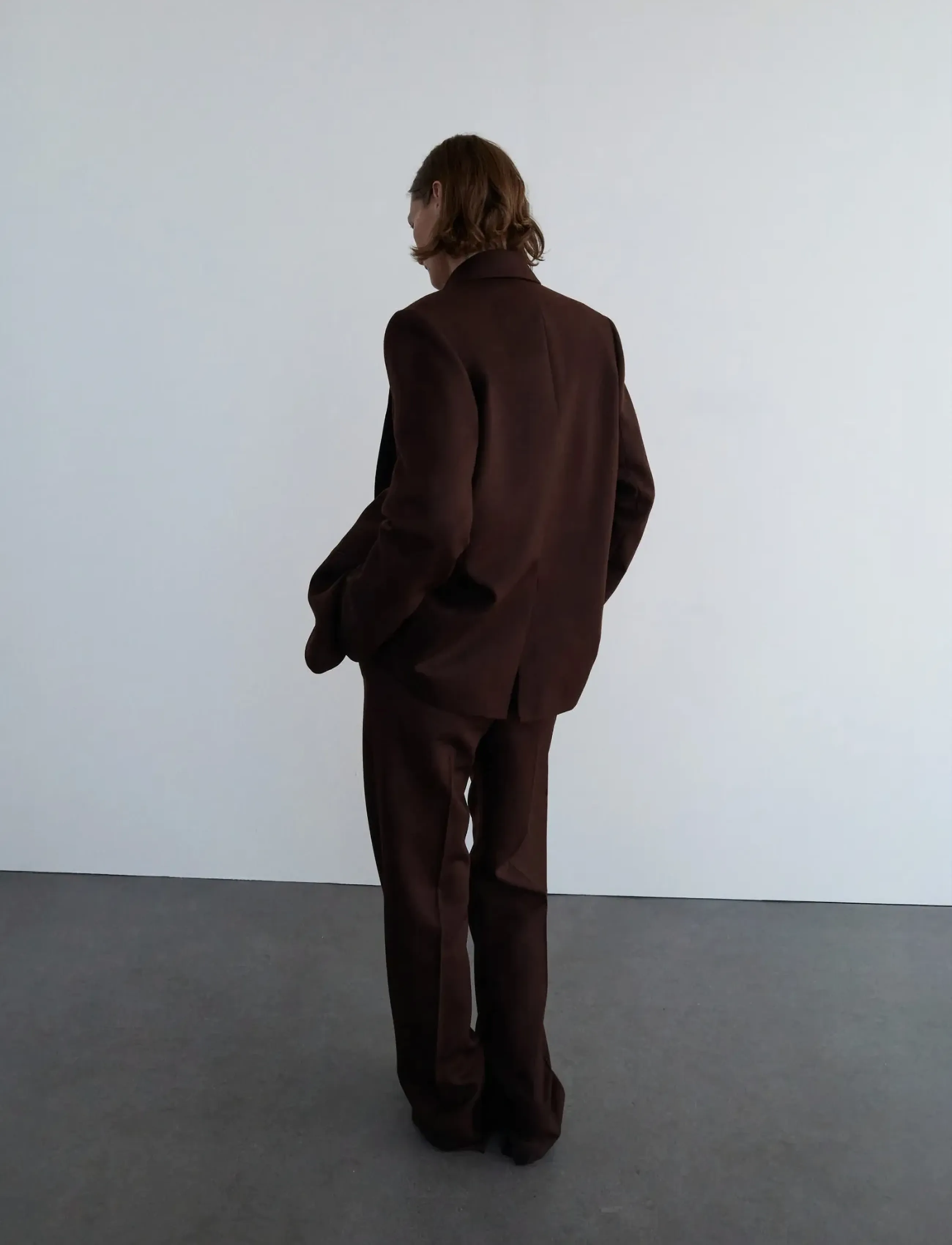 Mango - 100% wool suit jacket - brown - 3