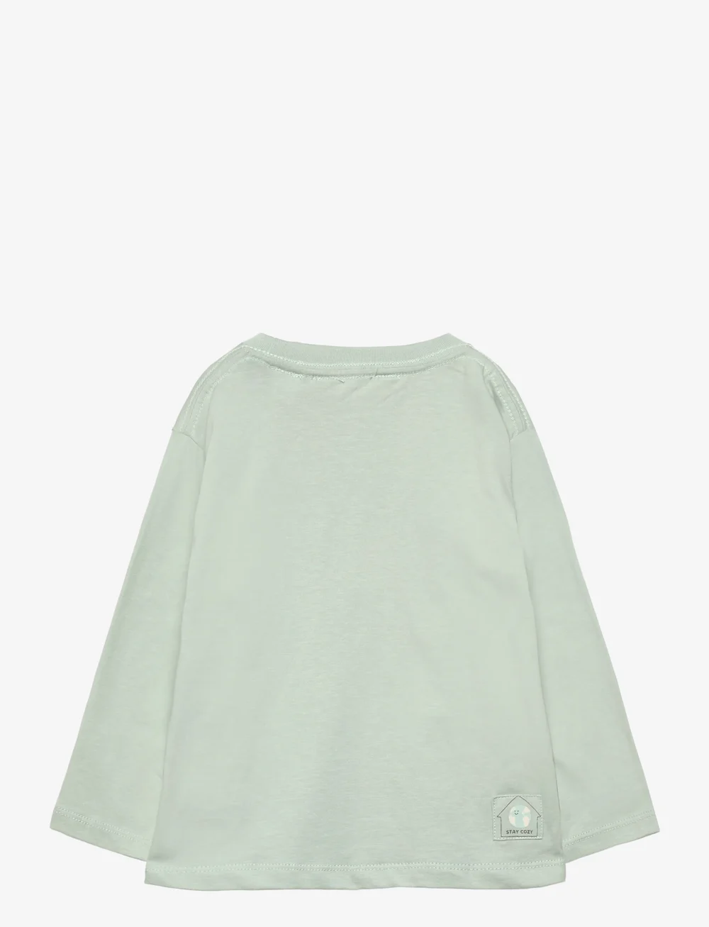 Mango - Printed cotton-blend t-shirt - langärmelig - turquoise - aqua - 1