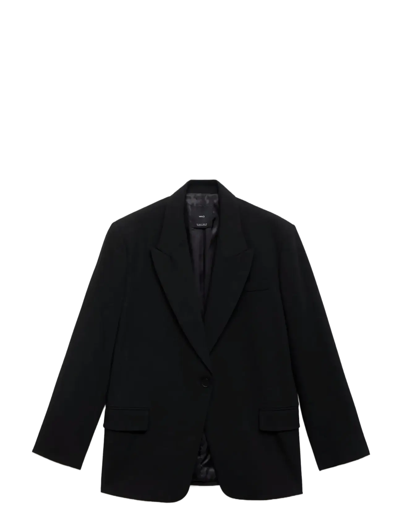 MANGO Anzug Blazer With Flap Pockets Schwarz - L - Damen
