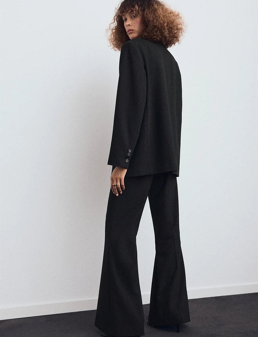 Mango - Suit blazer with flap pockets - einreihige blazer - black - 2