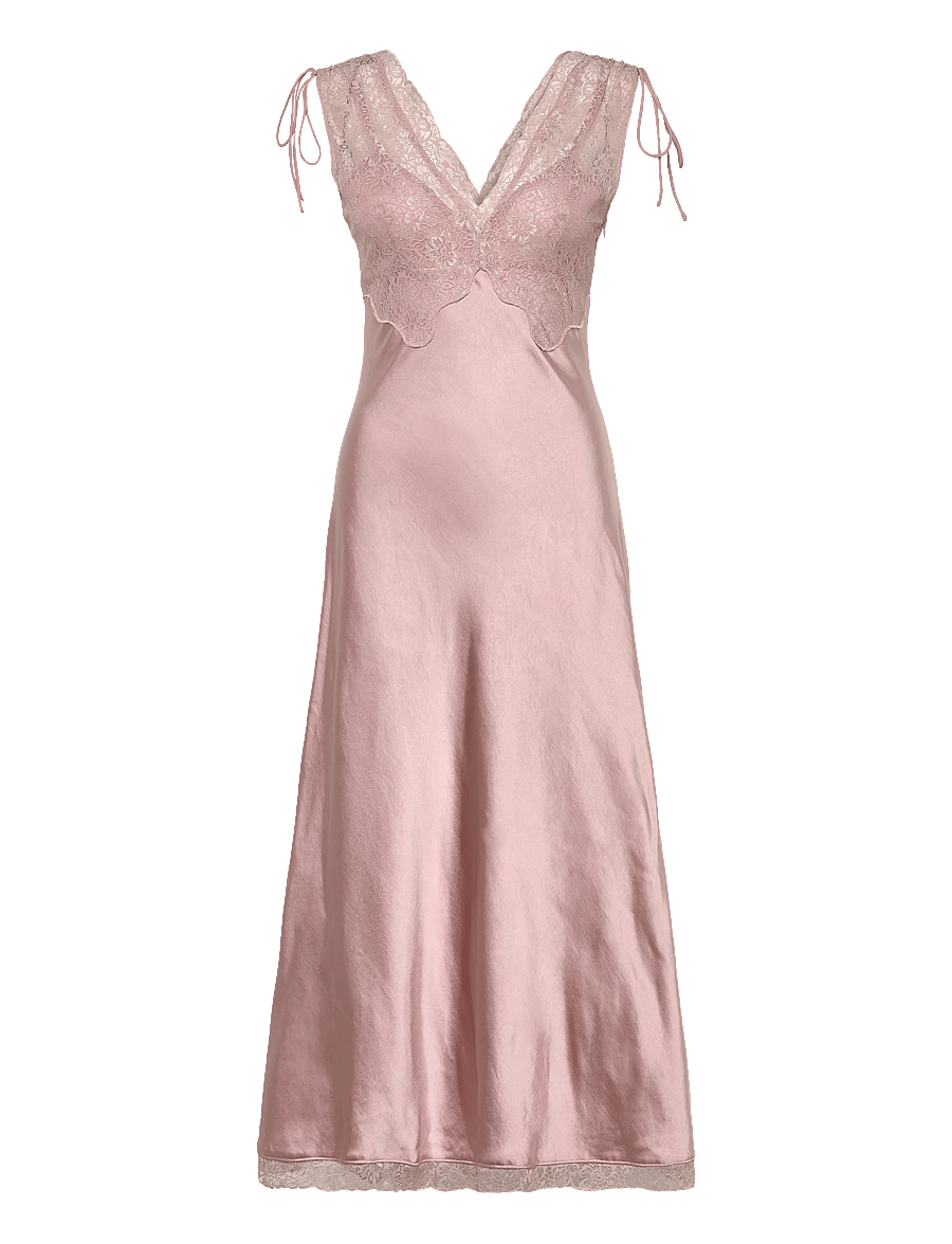 Mango - Satin camisole dress - slip dresses - lt-pastel pink - 1