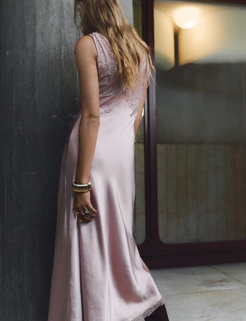 Mango - Satin camisole dress - schlupfkleider - lt-pastel pink - 3