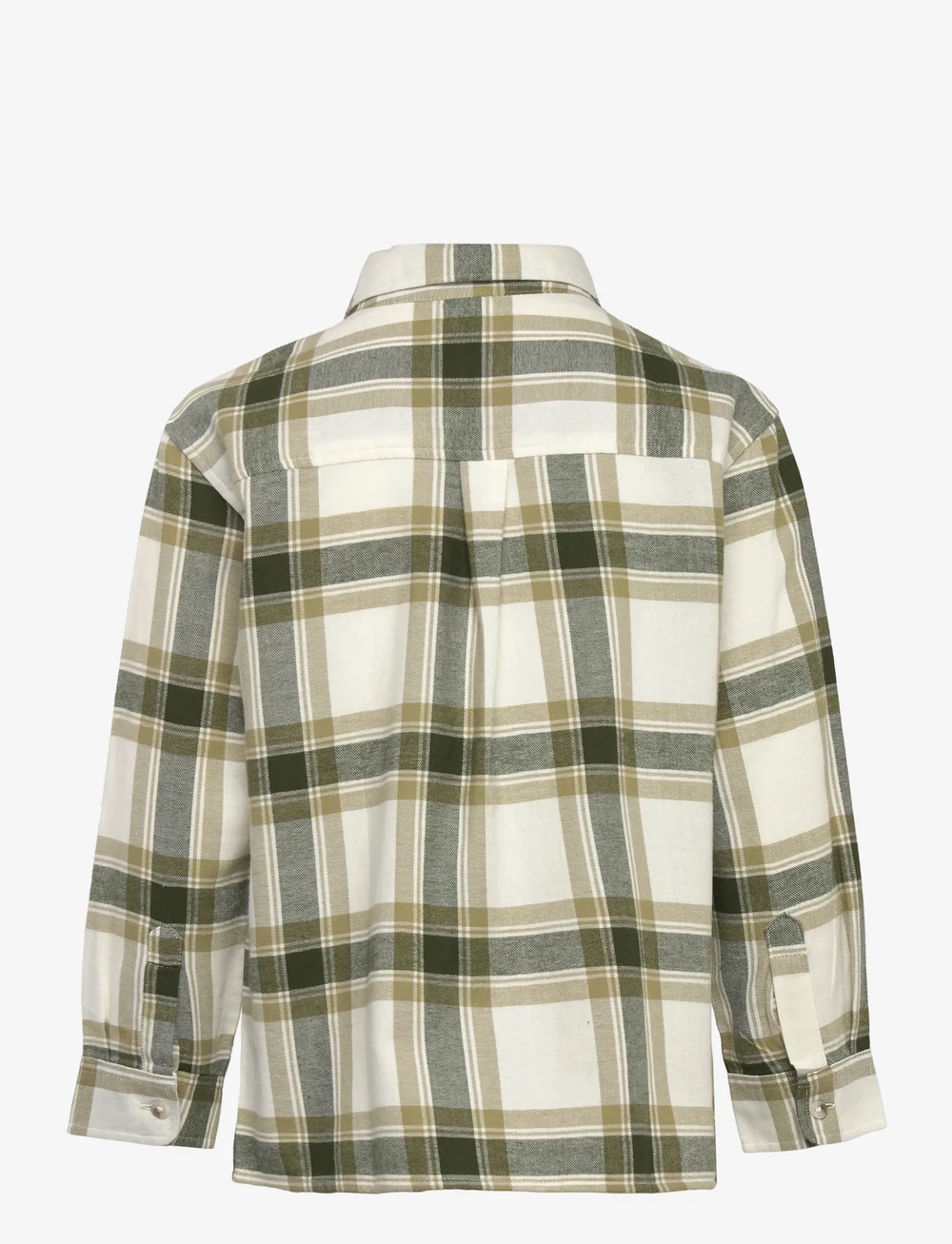 Mango - Cotton check shirt - langärmlige hemden - beige - khaki - 1
