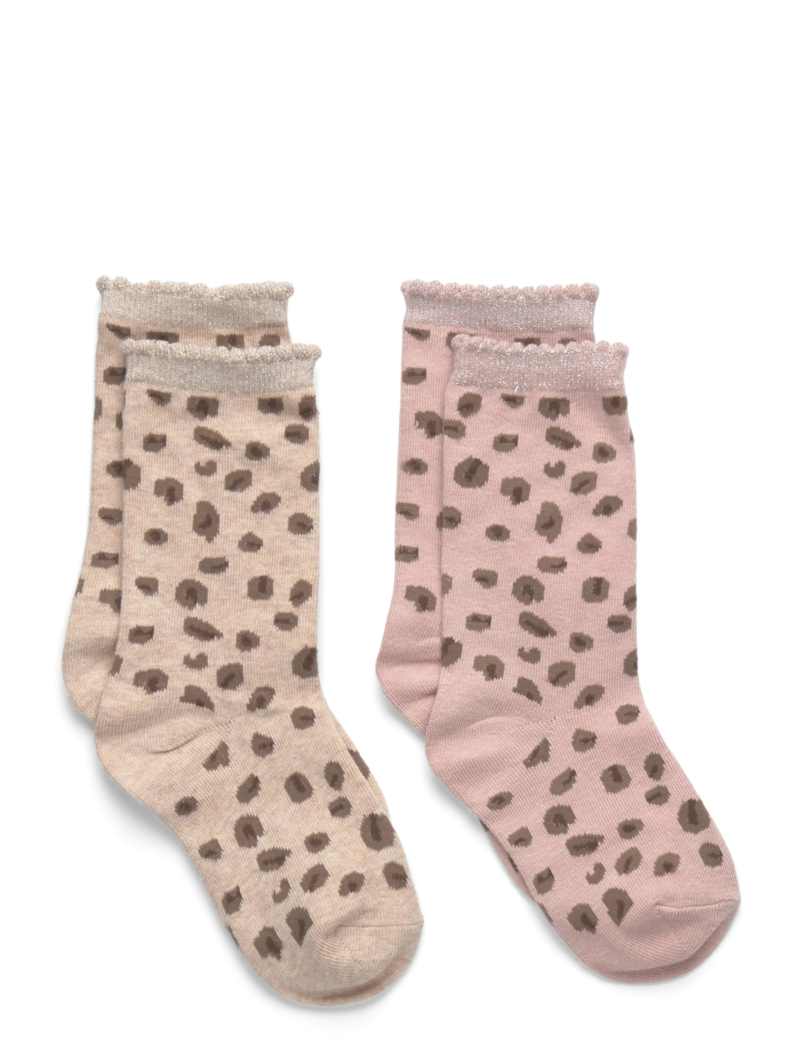 Mango 2 Pack Patterned Socks, L, Brown, Sokker & Strømpebukser > Sokker, Børn