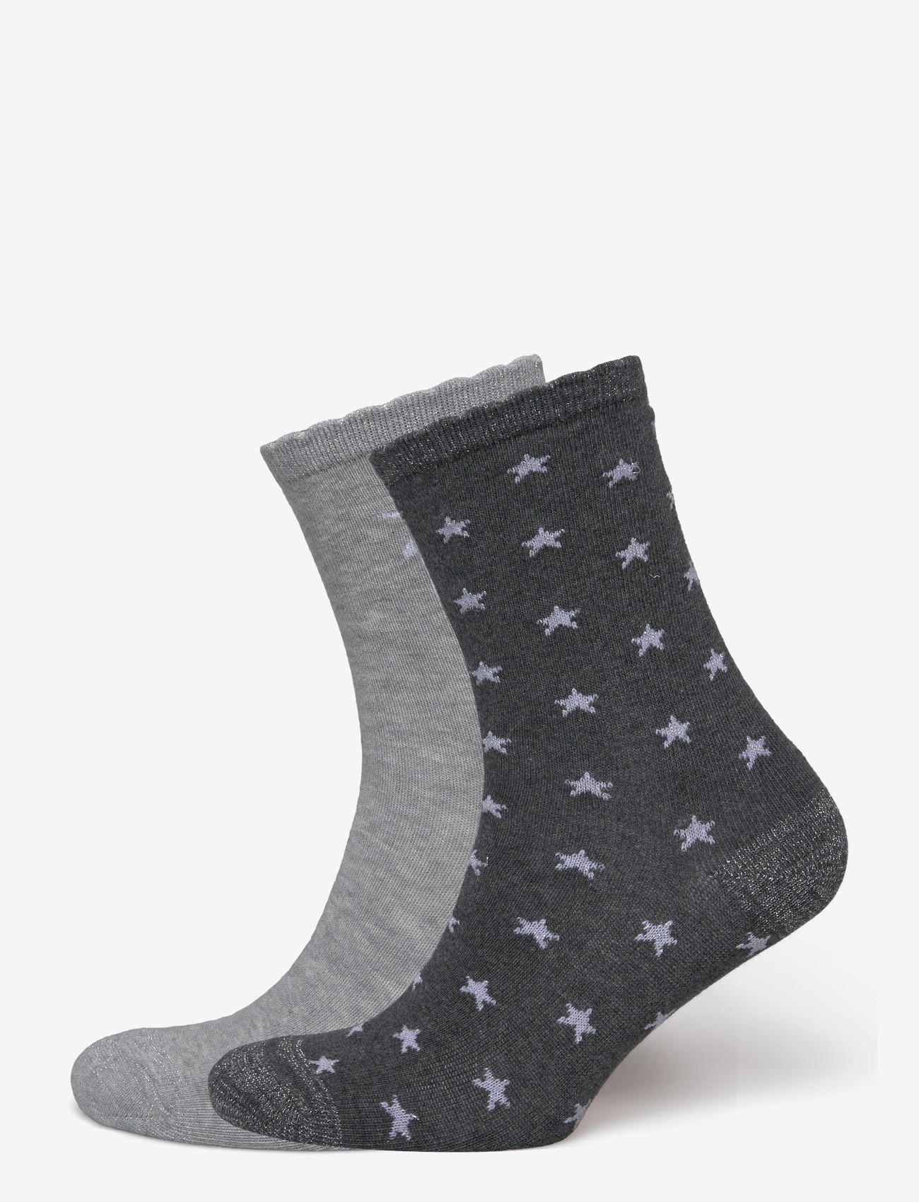 Mango - 2 pack patterned socks - sügisesed riided - medium grey - 0