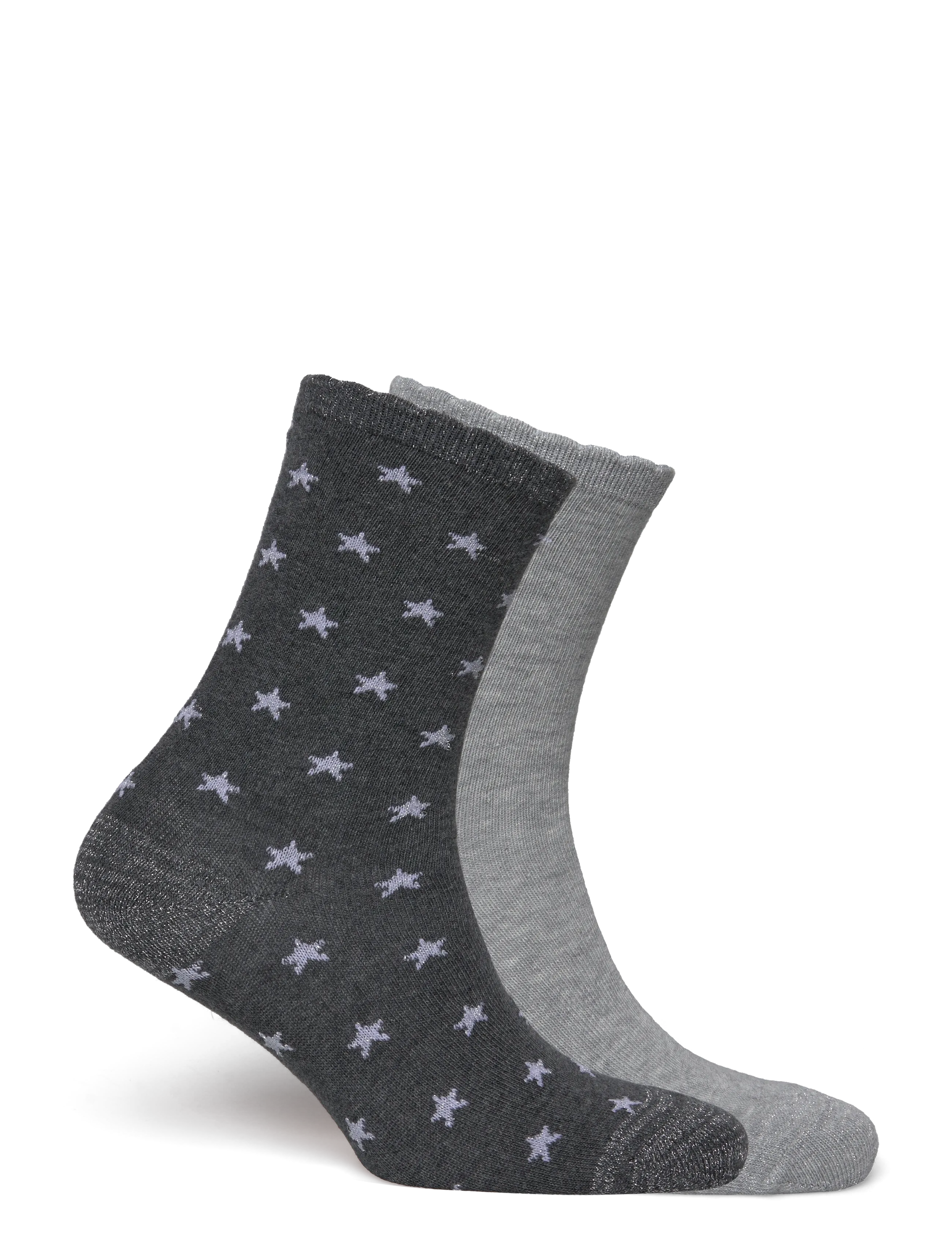 Mango - 2 pack patterned socks - madalaimad hinnad - medium grey - 1