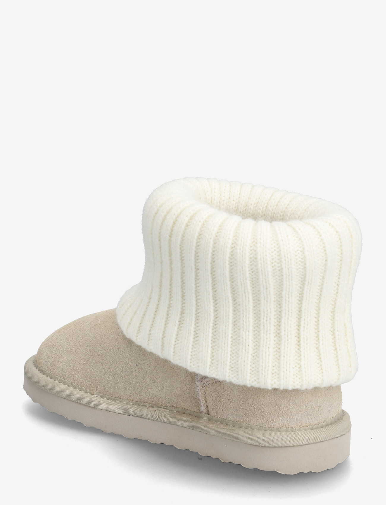 Mango - Leather ankle boots with knitted detail - vinterstøvler - grey - 2