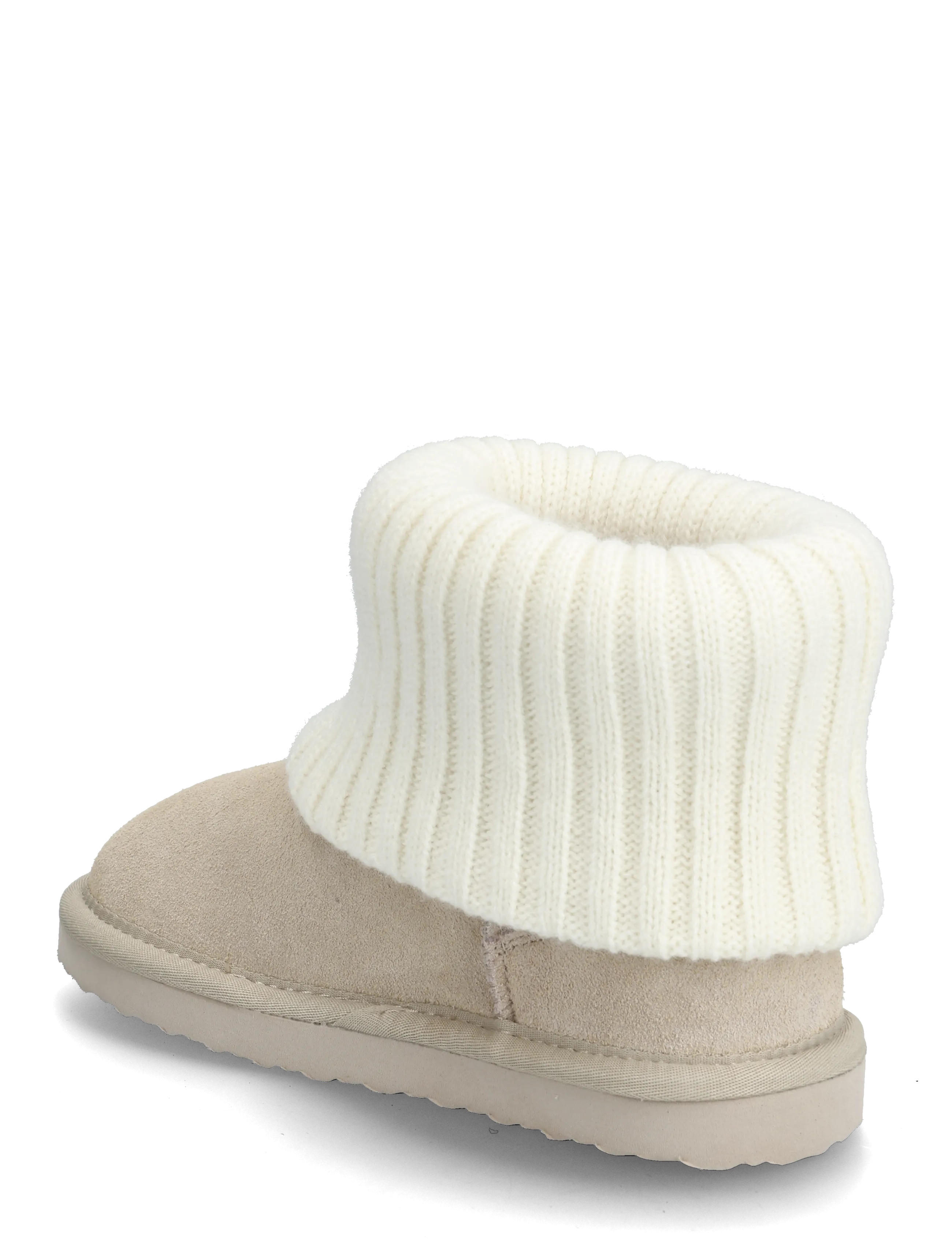 Mango - Leather ankle boots with knitted detail - sügisjalanõud - grey - 2