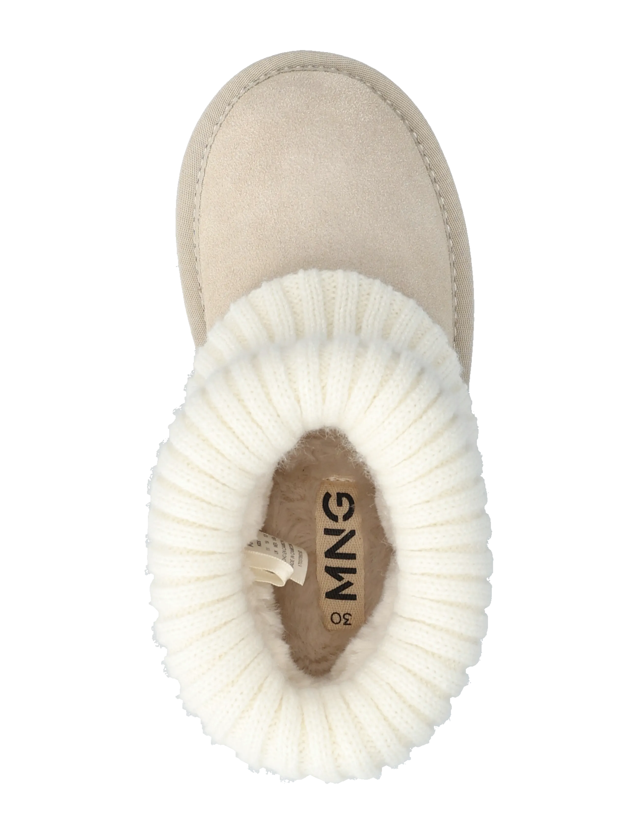 Mango - Leather ankle boots with knitted detail - sügisjalanõud - grey - 3