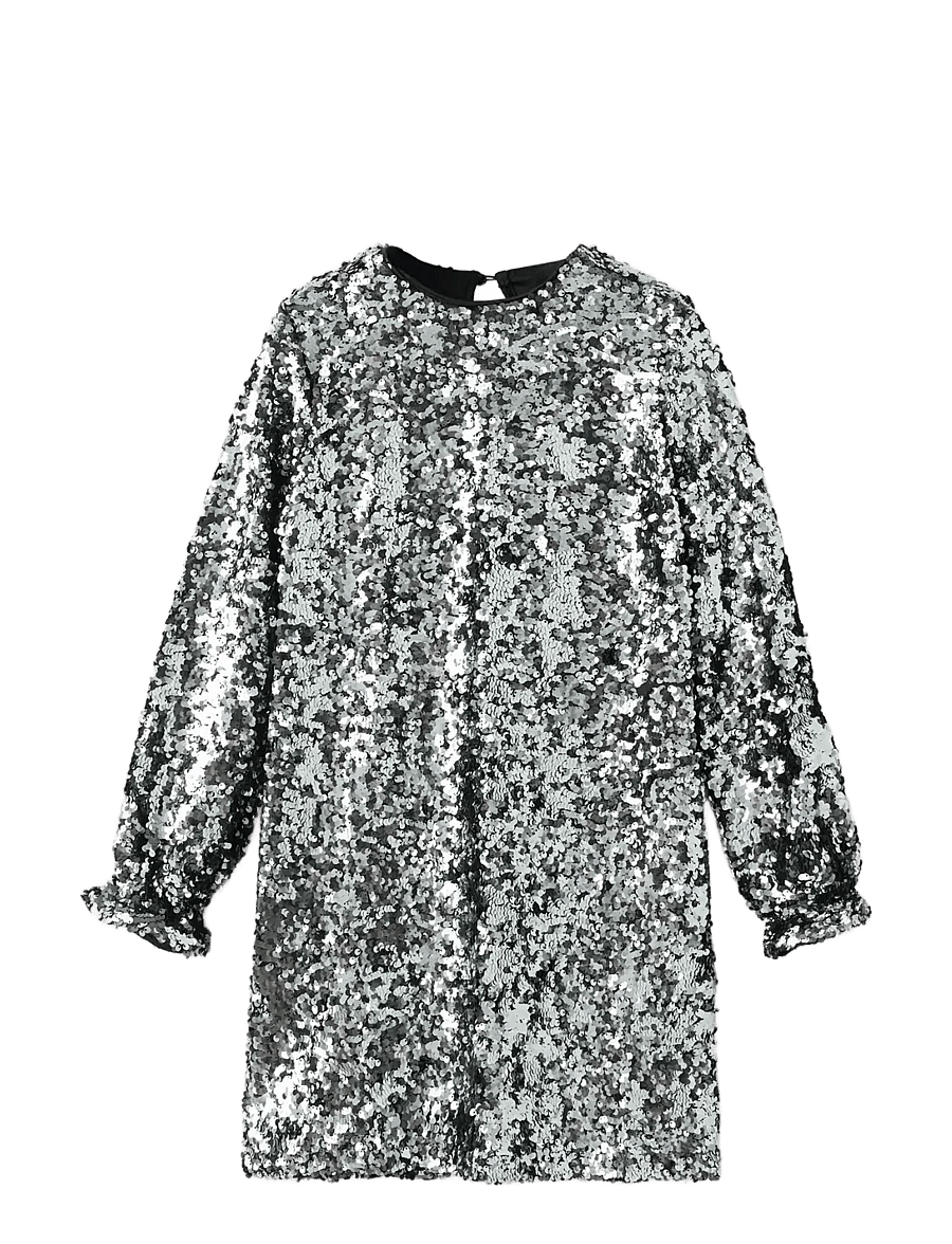 Mango - Sequined dress - paljettkjoler - black - 1