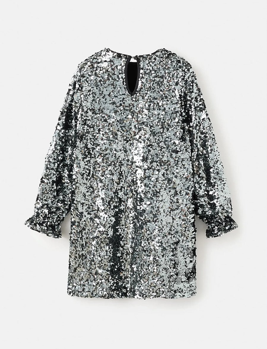 Mango - Sequined dress - paljettkjoler - black - 2