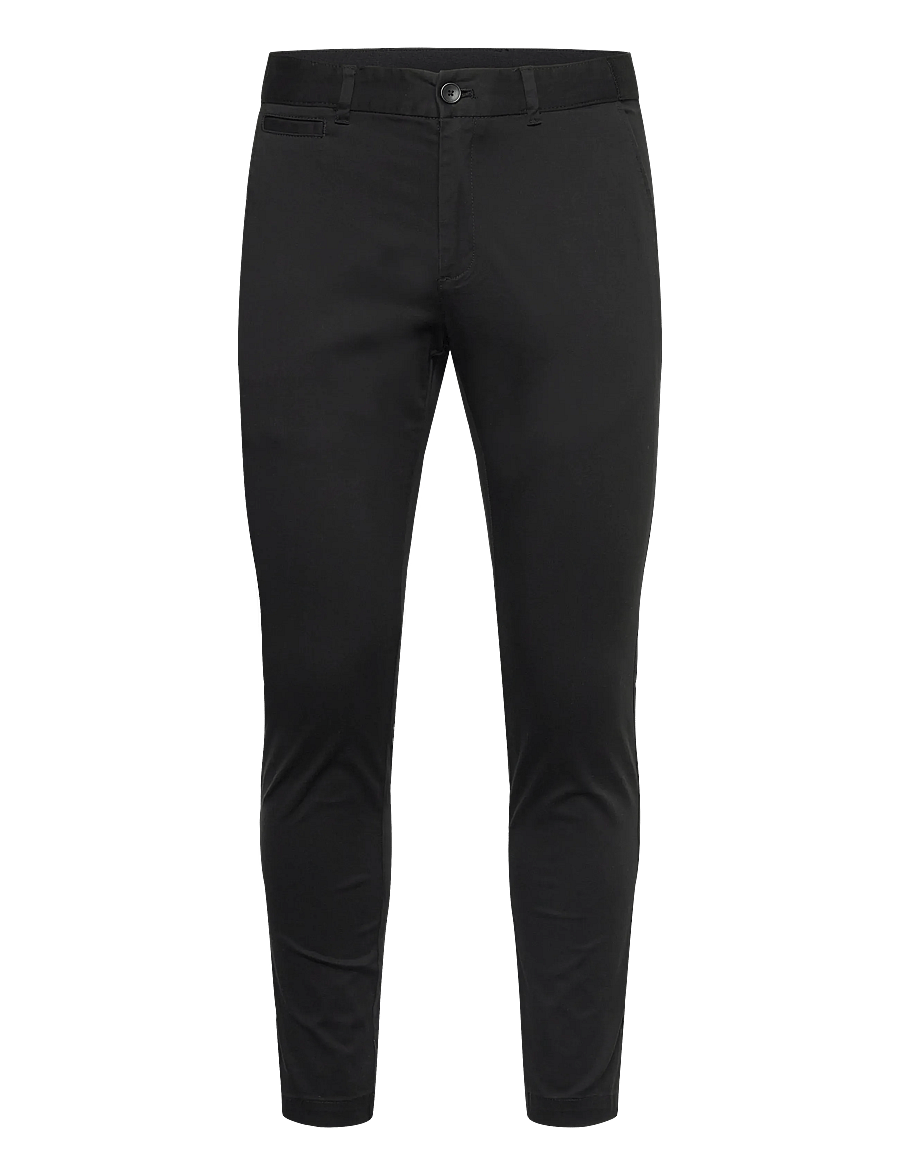 Mango - Prato cropped tapered chino trousers - chinot - black - 0