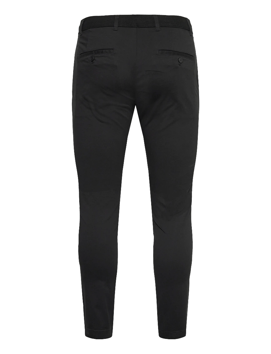 Mango - Prato cropped tapered chino trousers - chinot - black - 1