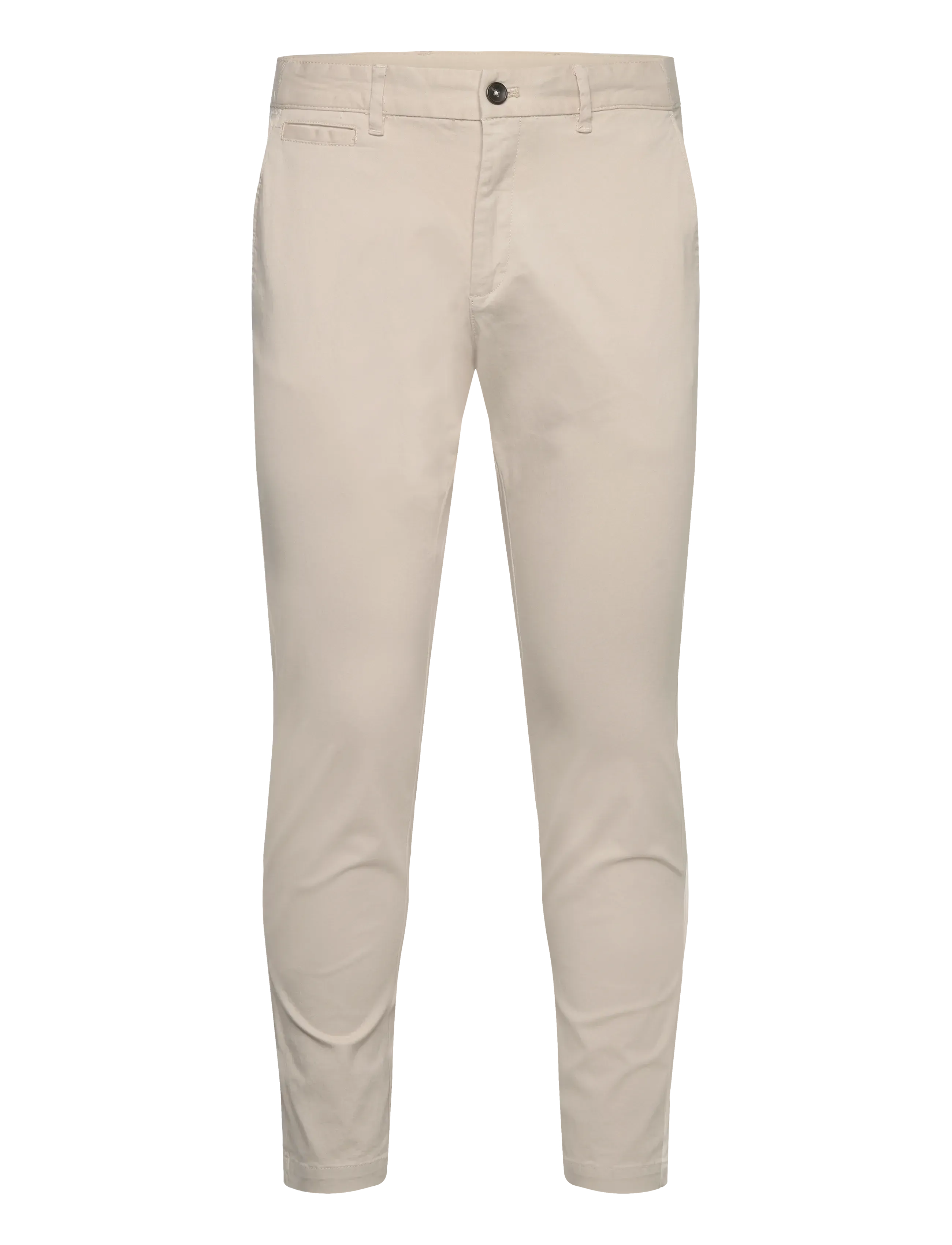 Mango Prato Cropped Tapered Chino Trousers, 40, Beige, Bukser > Chinos, Herre