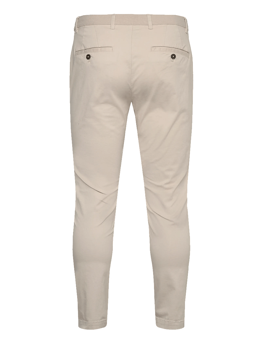 Mango - Prato cropped tapered chino trousers - chinos - light beige - 1