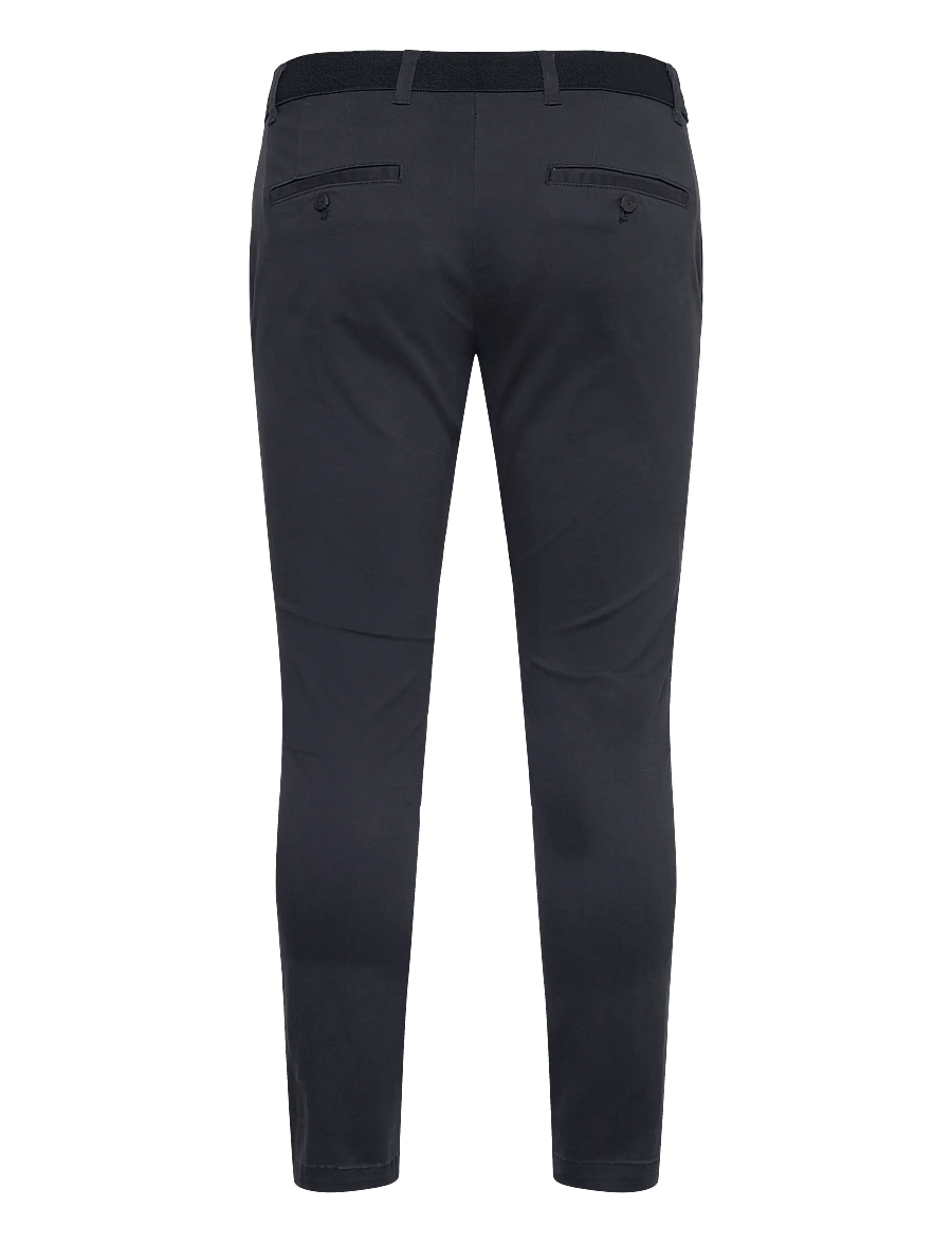 Mango - Prato cropped tapered chino trousers - chinos - navy - 1