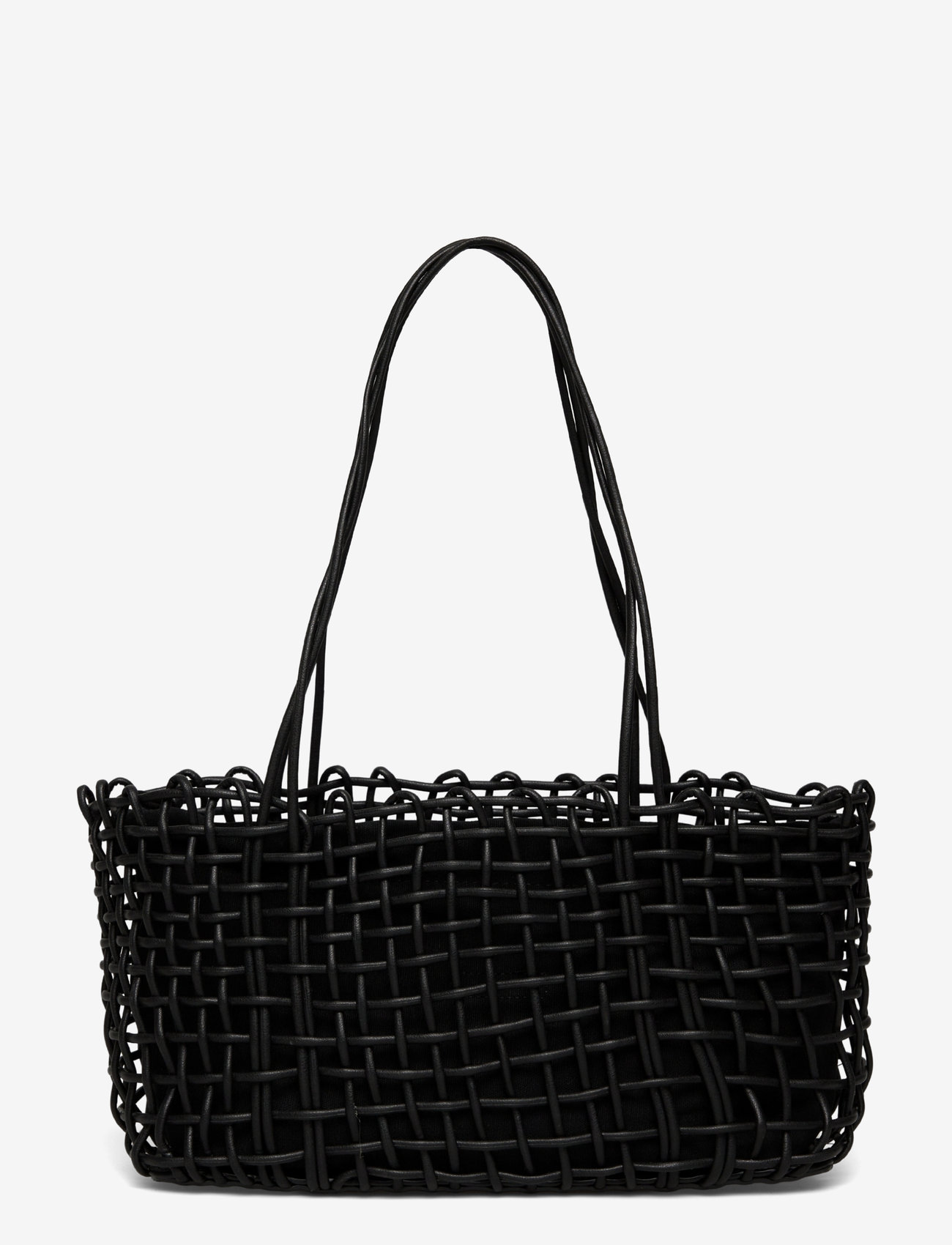 Mango - Medium braided shoulder bag - aksessuaarid - black - 1