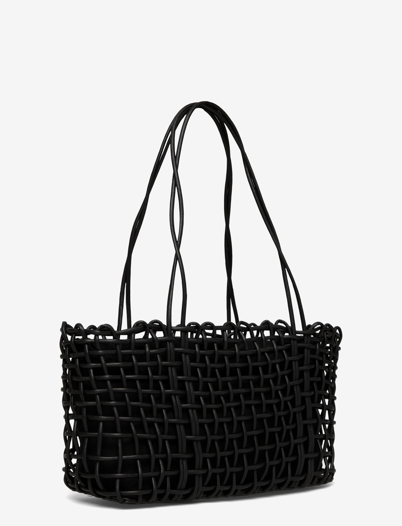 Mango - Medium braided shoulder bag - aksessuaarid - black - 2